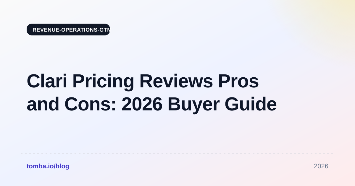 Clari Pricing Reviews Pros and Cons: 2026 Buyer Guide