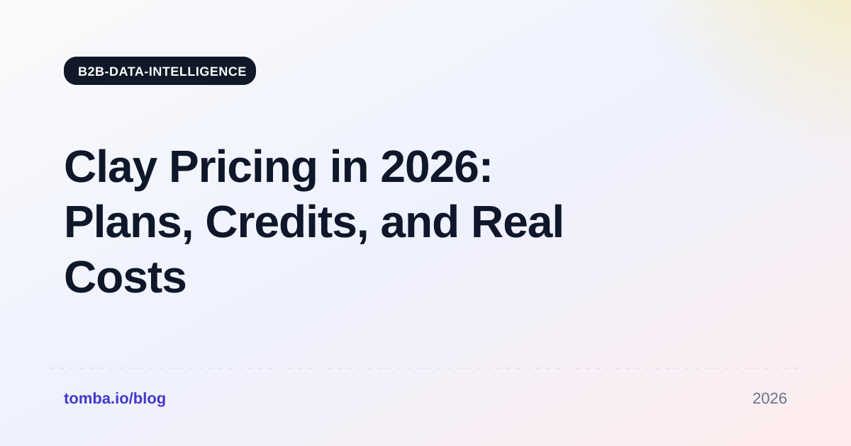 Clay Pricing in 2026: Plans, Credits, and Real Costs