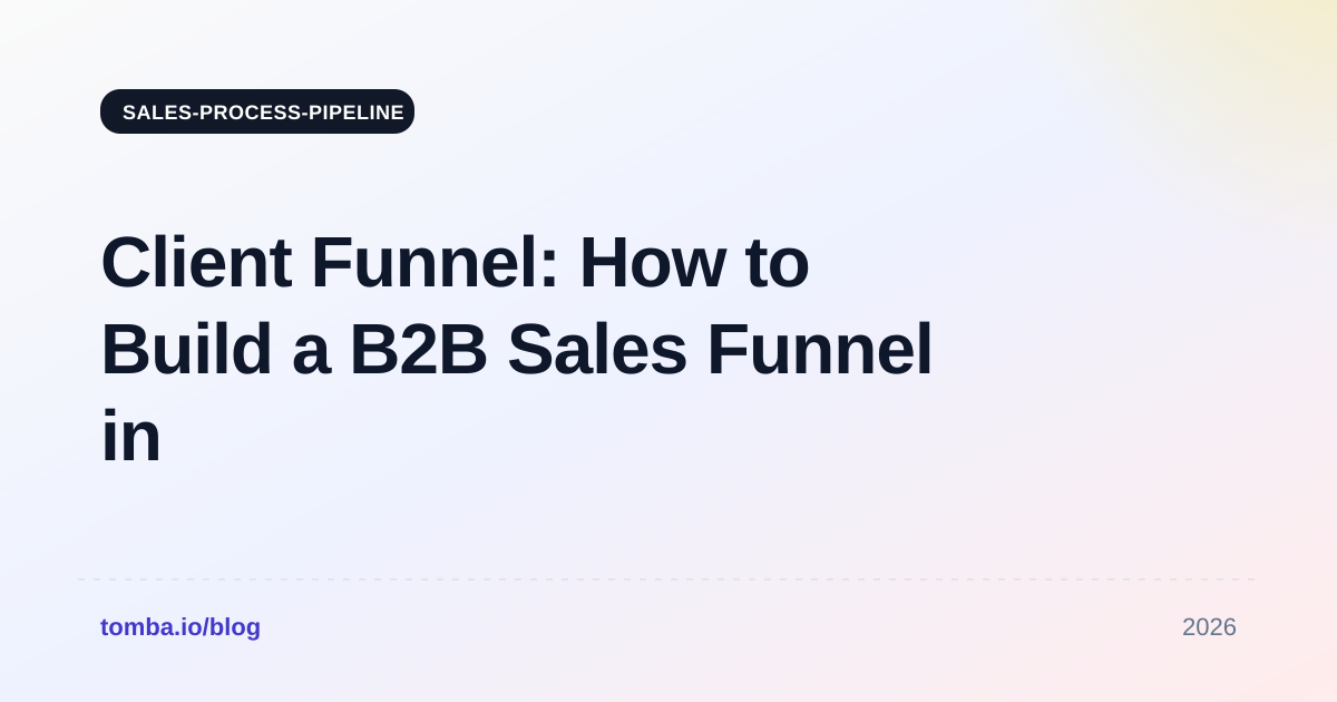 Client Funnel: How to Build a B2B Sales Funnel in 2026