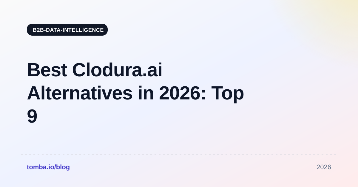 Best Clodura.ai Alternatives in 2026: Top 9 Tools Compared