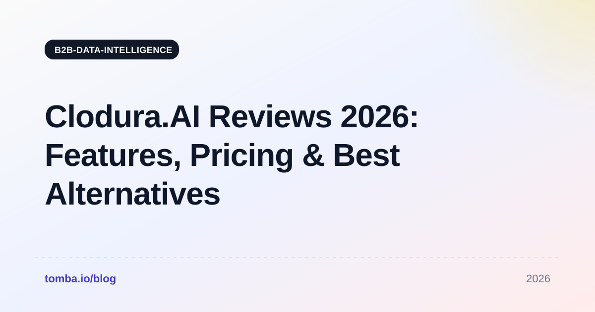 Clodura.AI Reviews 2026: Features, Pricing & Best Alternatives