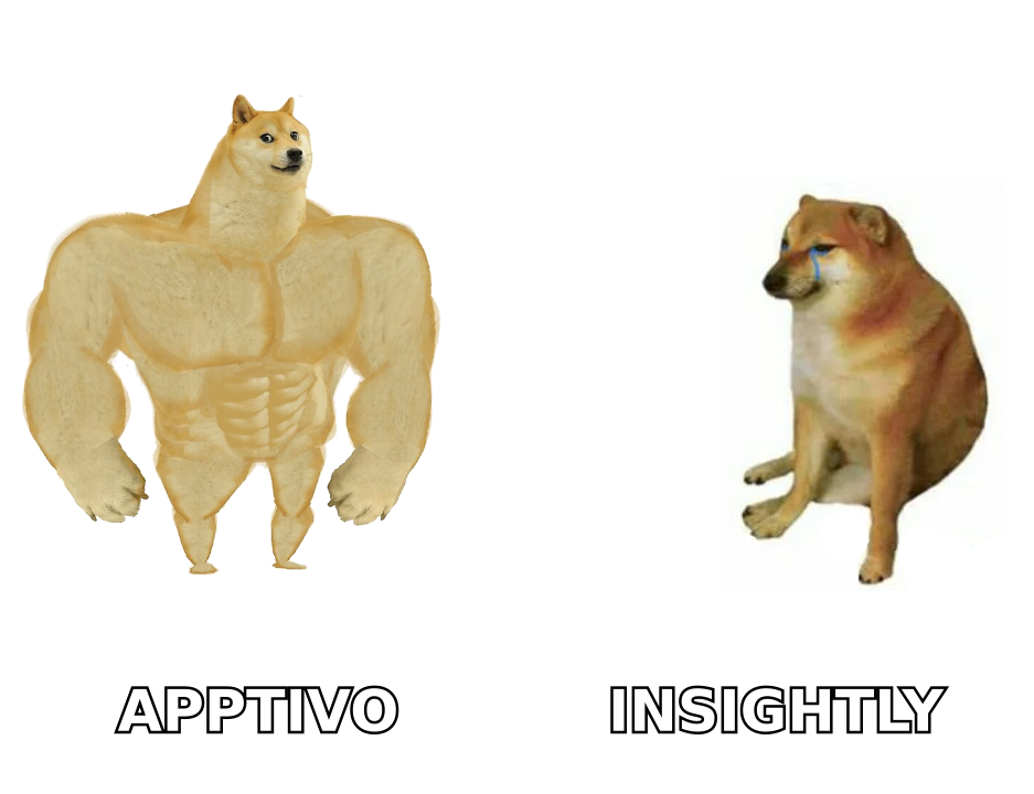 Buff Doge vs Cheems comparing two SMB CRM contenders