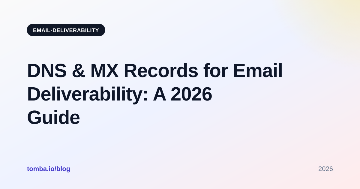 DNS & MX Records for Email Deliverability: A 2026 Guide
