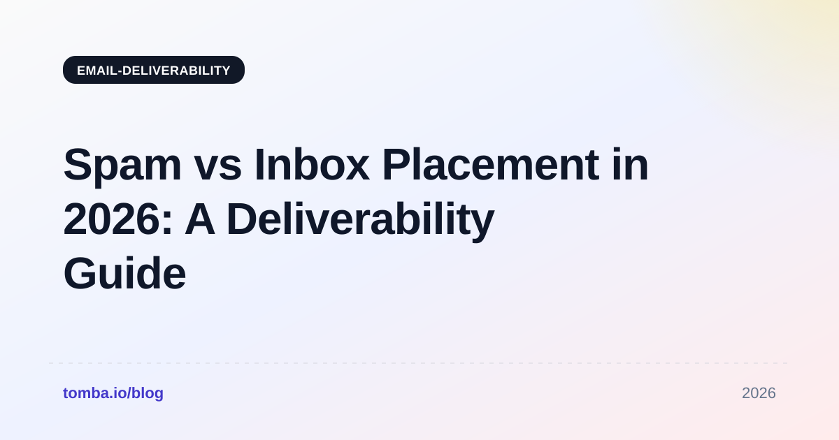 Spam vs Inbox Placement in 2026: A Deliverability Guide