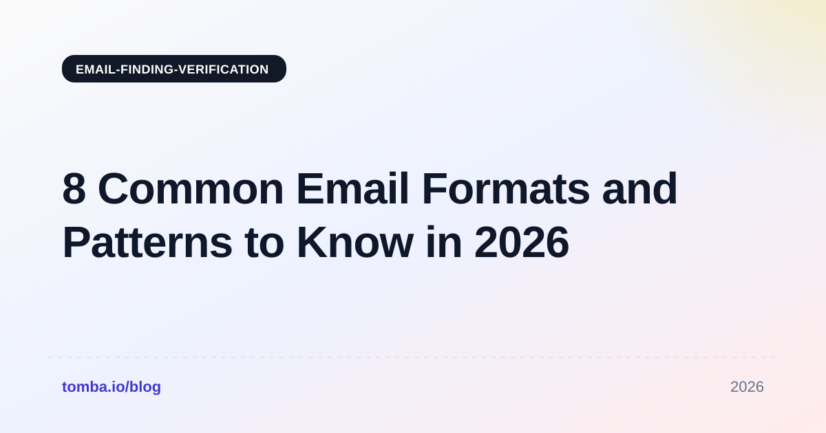 8 Common Email Formats and Patterns to Know in 2026