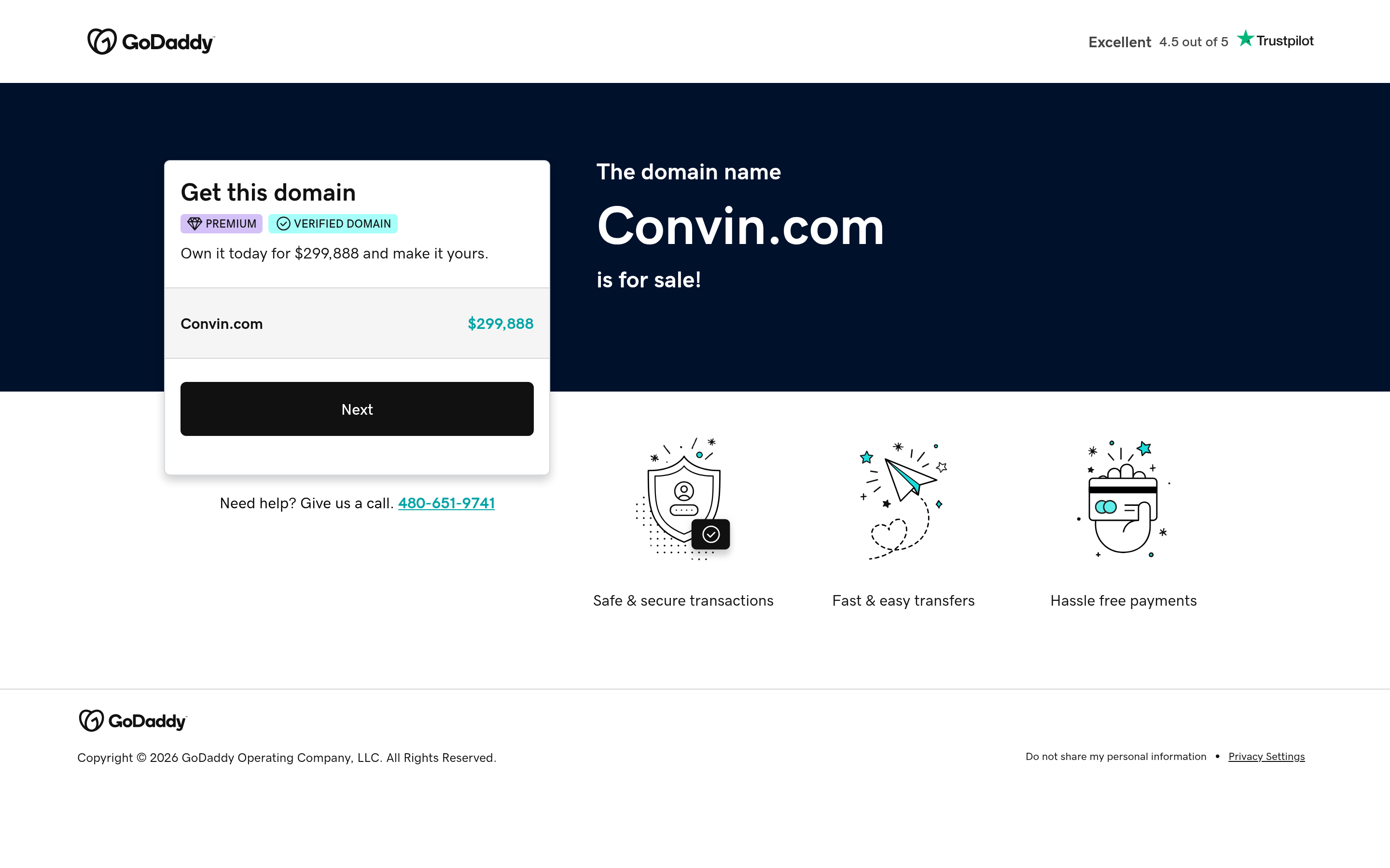 Convin website screenshot — product, features and pricing