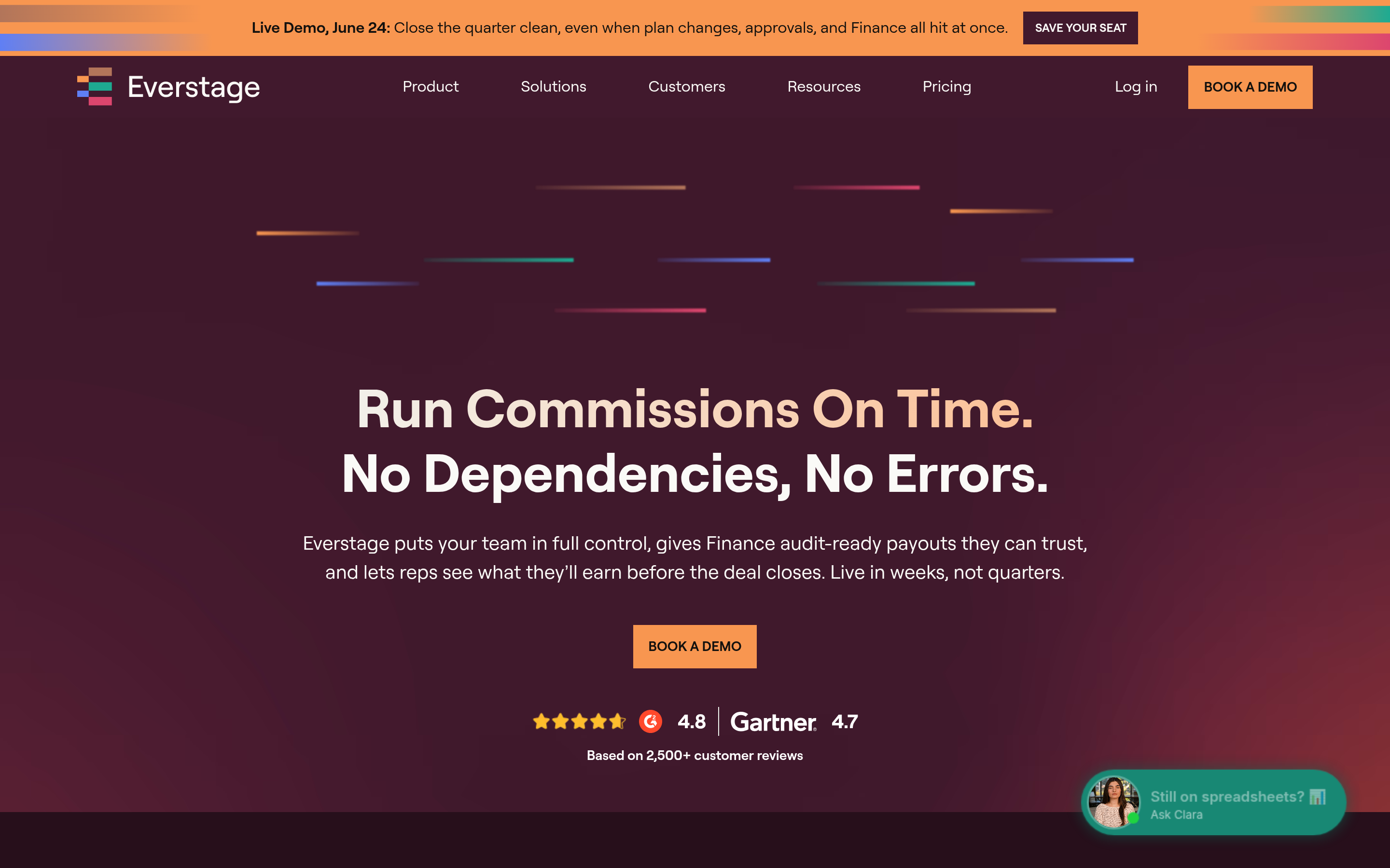 Everstage website screenshot — product, features and pricing