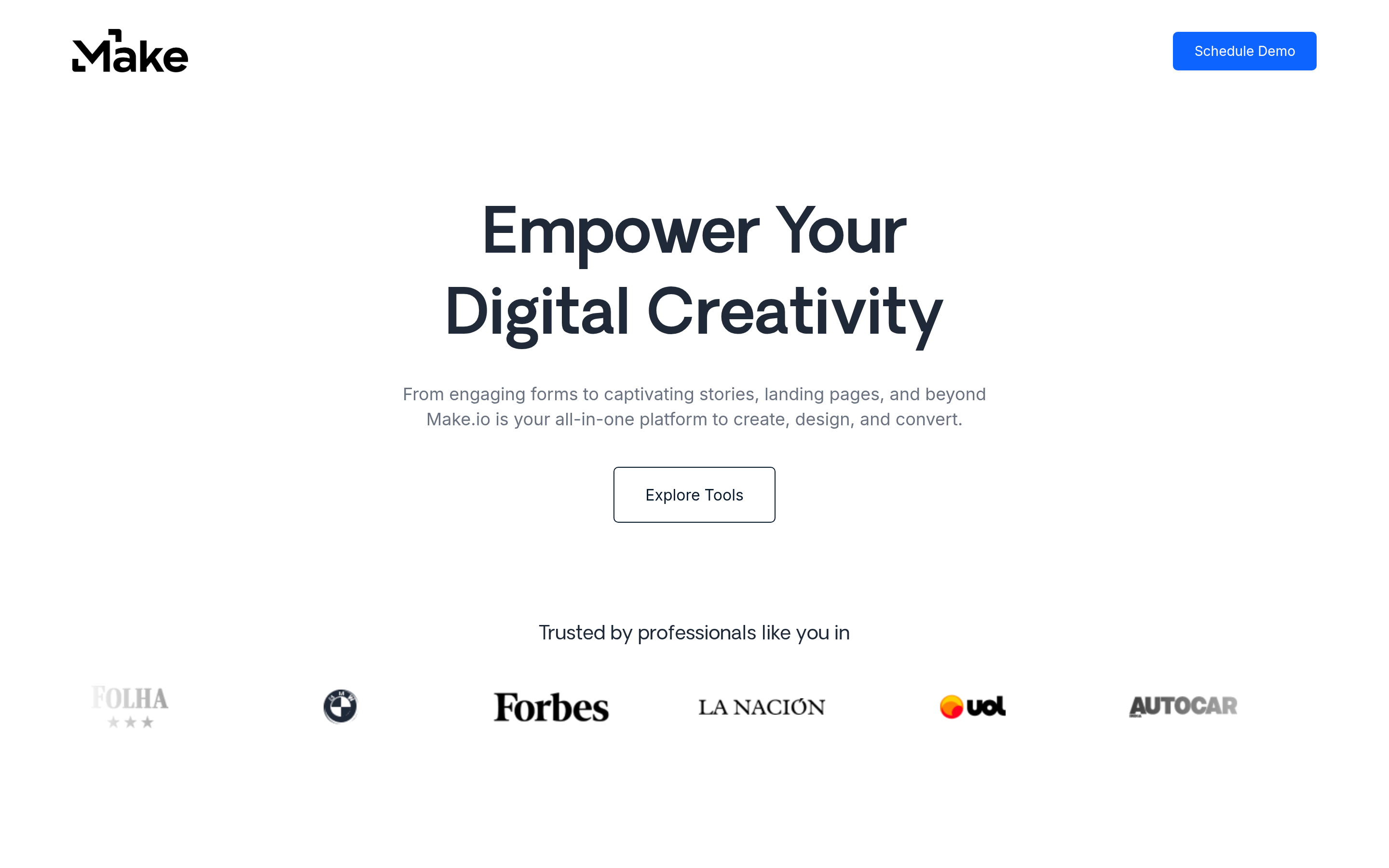 Make website screenshot — product, features and pricing
