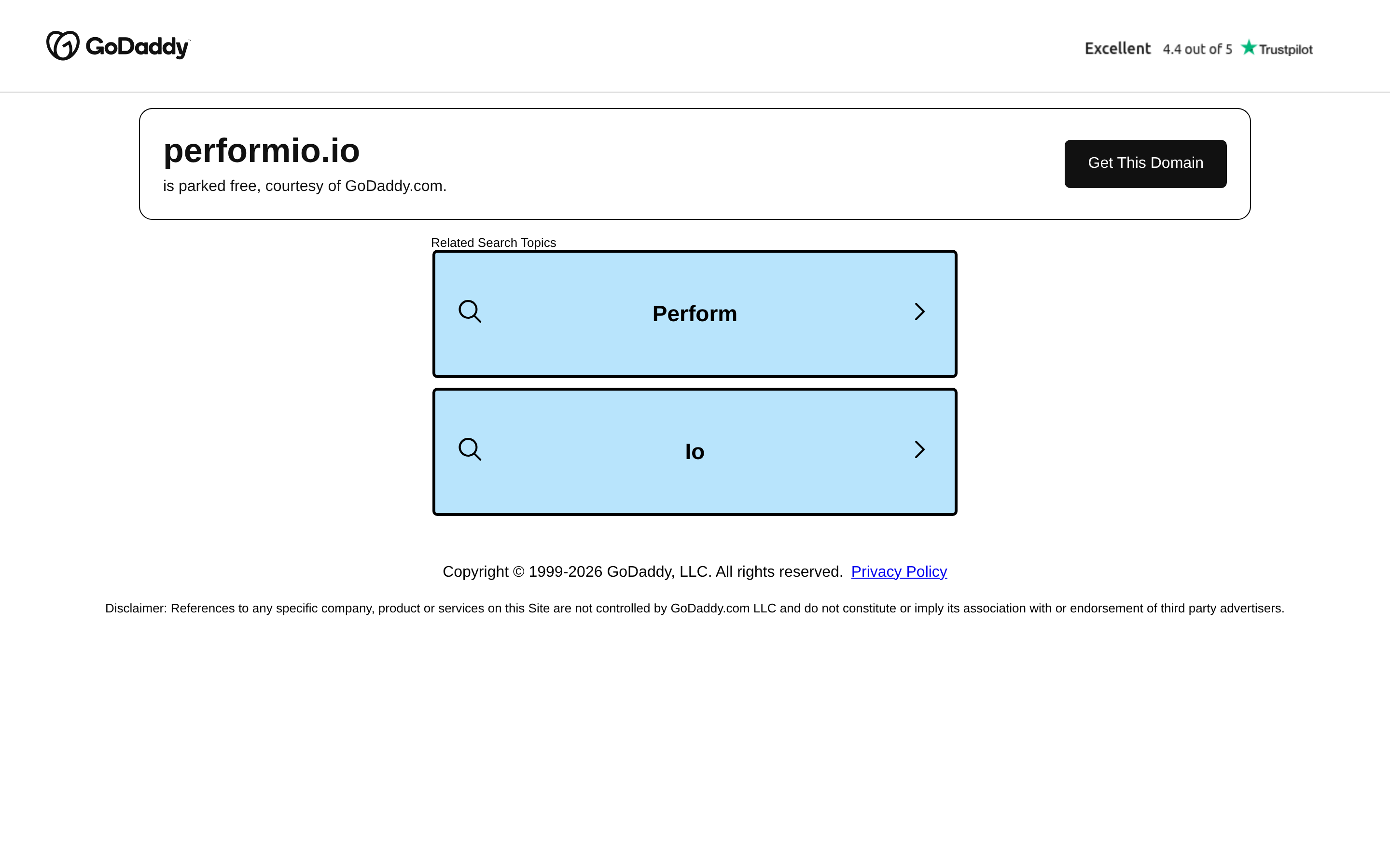 Performio website screenshot — product, features and pricing