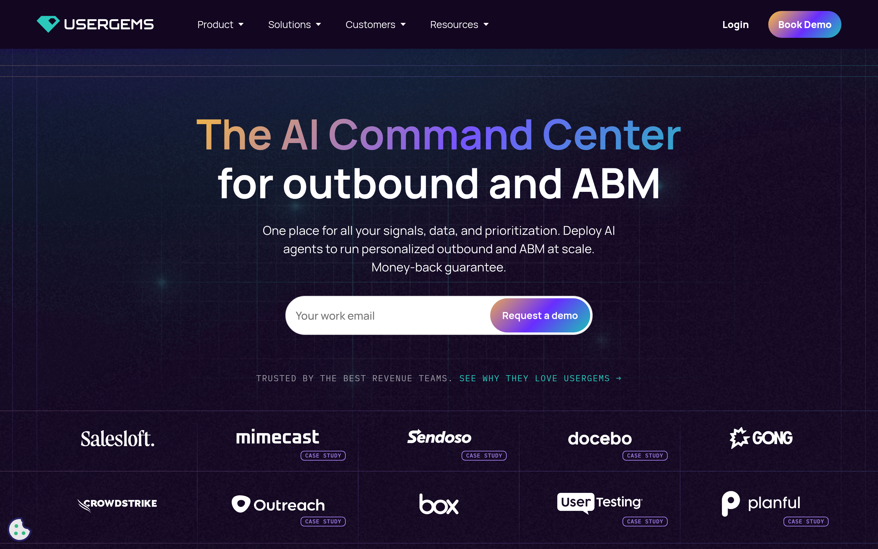 UserGems website screenshot — product, features and pricing