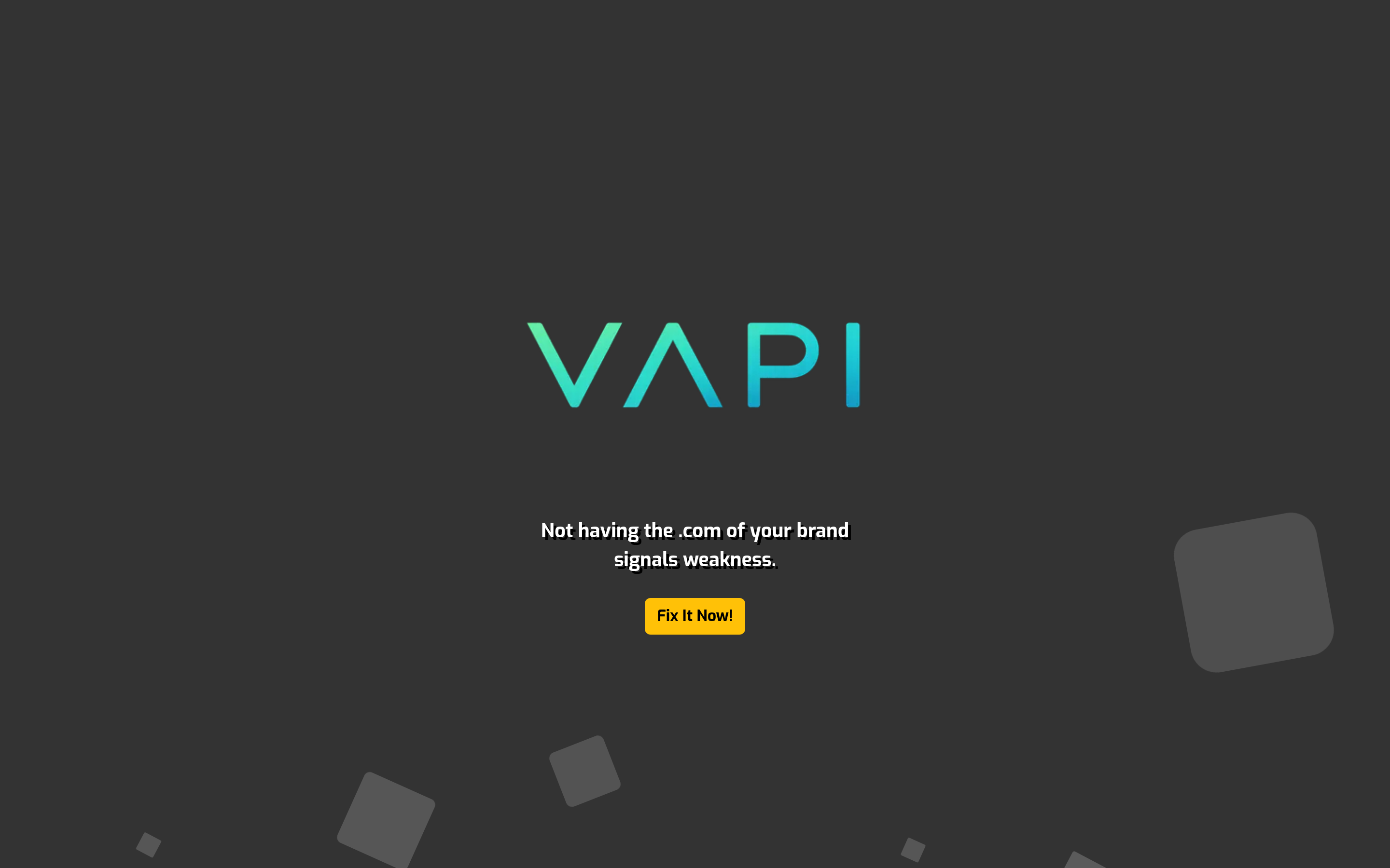 Vapi website screenshot — product, features and pricing