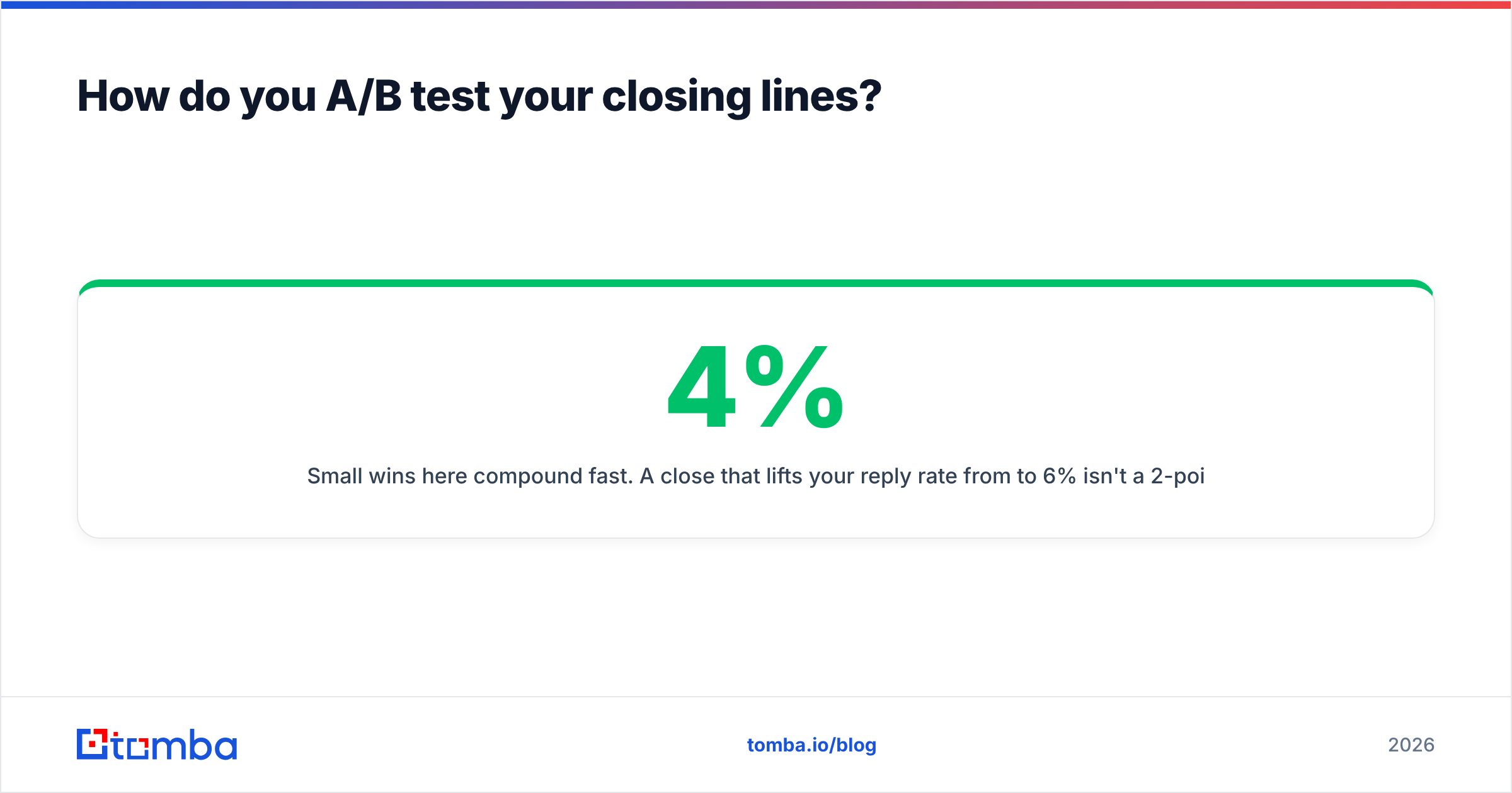Diagram: How do you A/B test your closing lines
