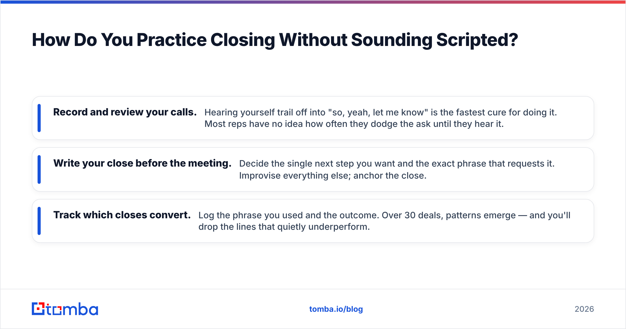 Diagram: How Do You Practice Closing Without Sounding Scripted