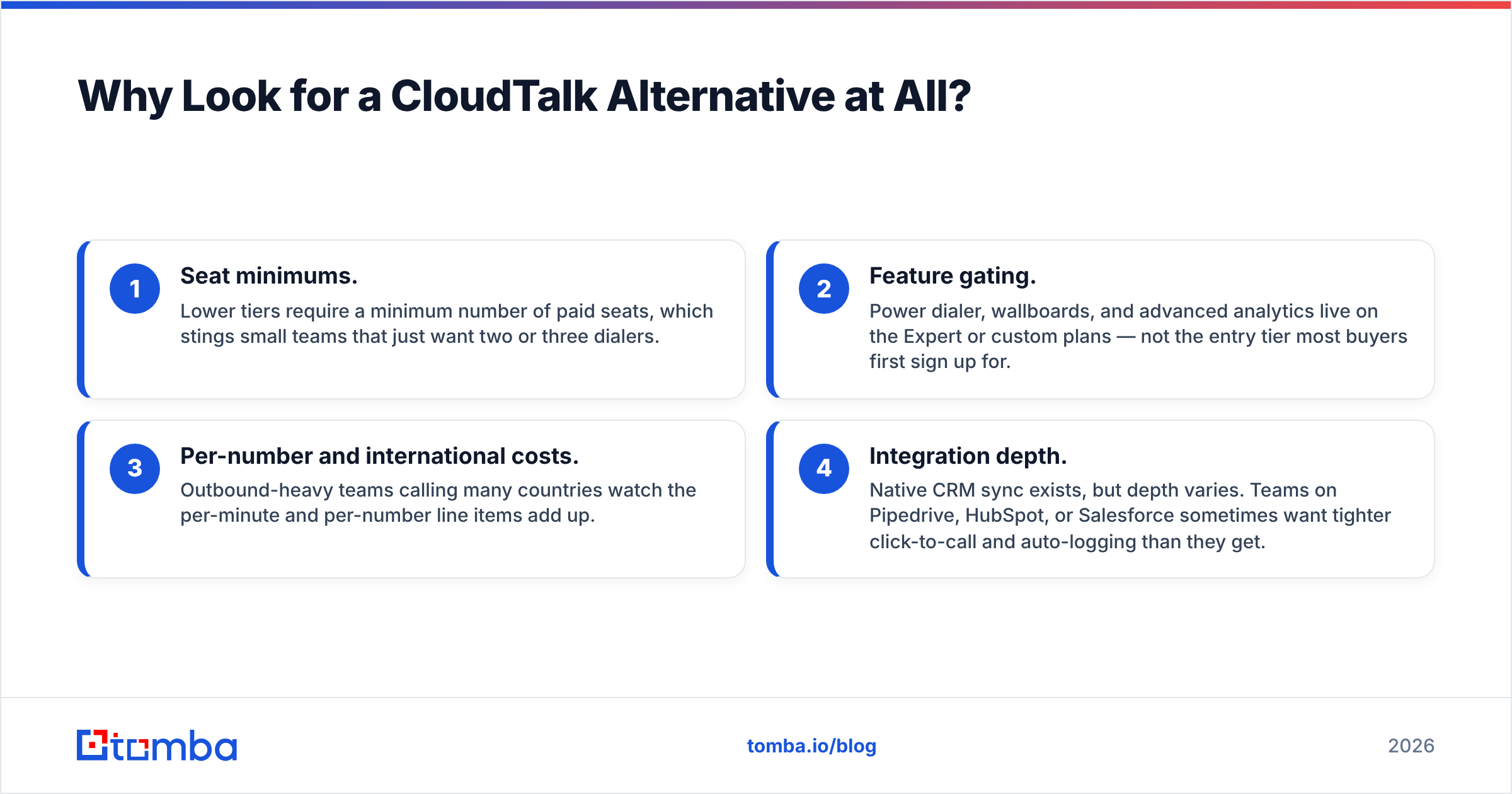 Diagram: Why Look for a CloudTalk Alternative at All