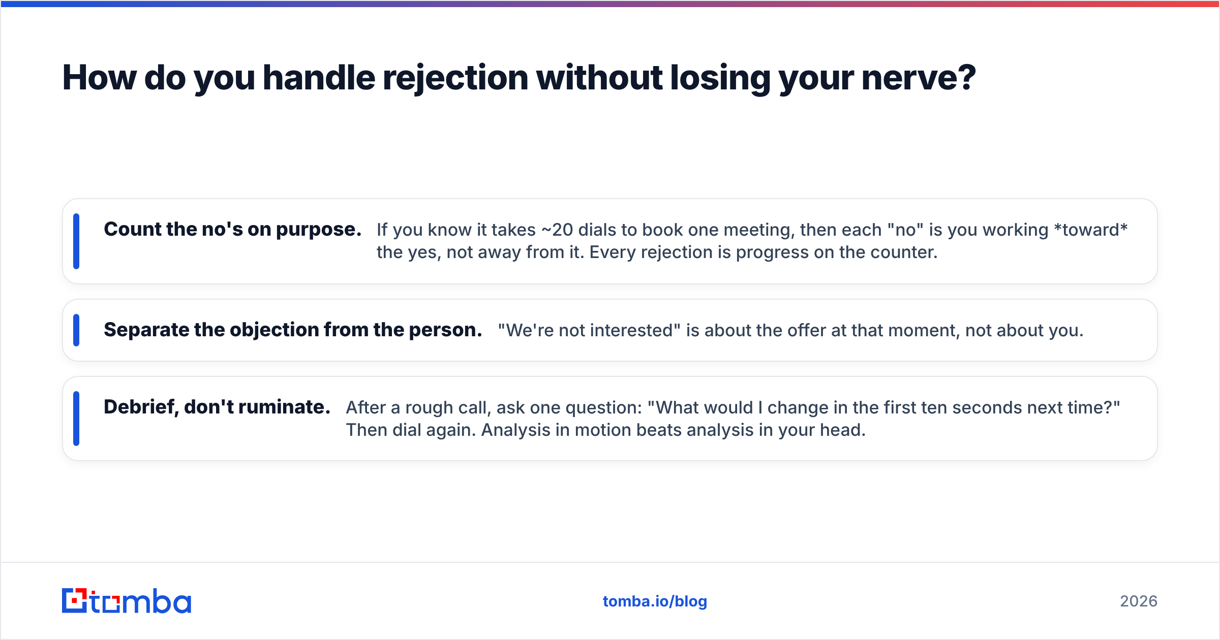 Diagram: How do you handle rejection without losing your nerve