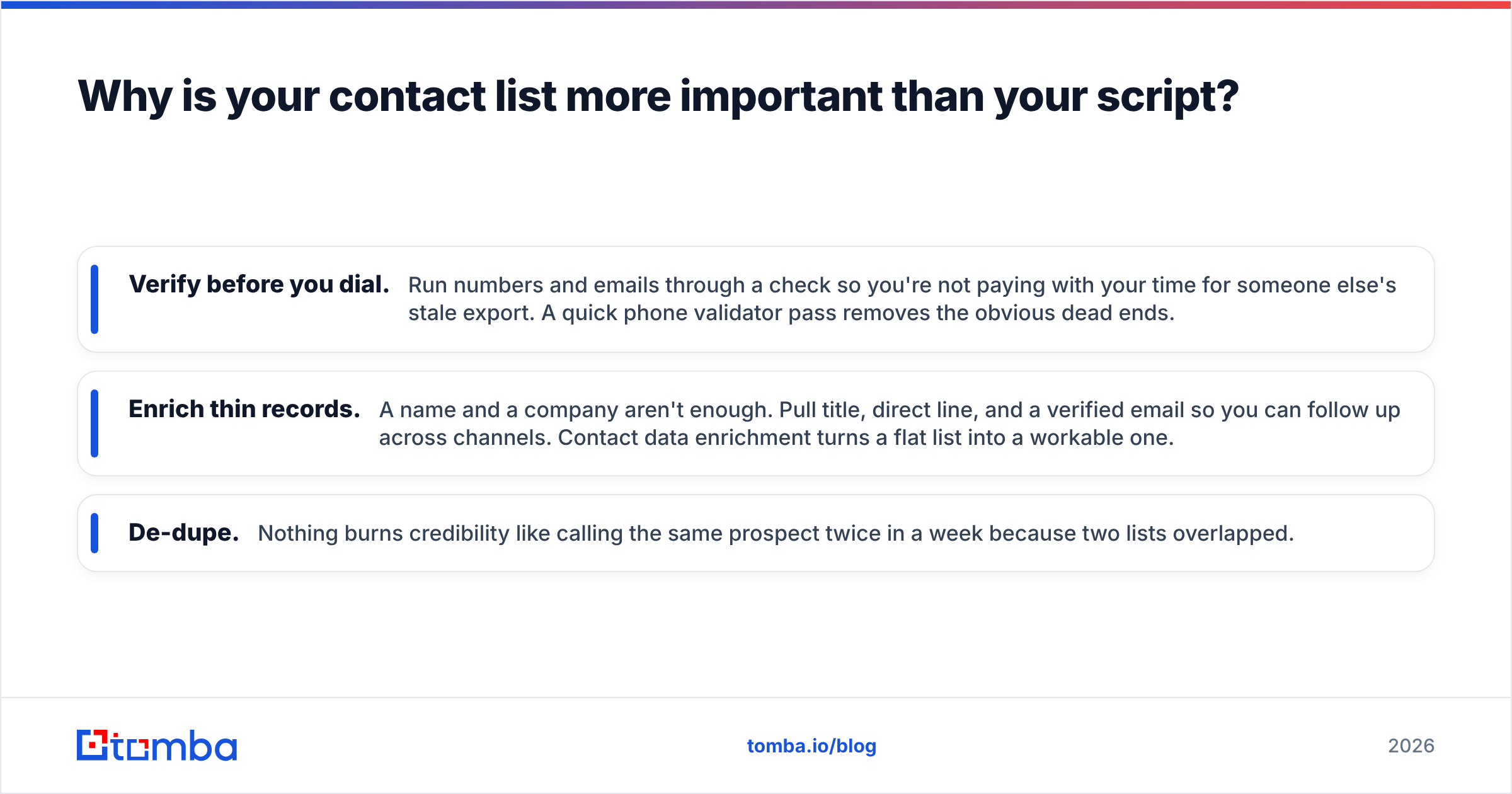 Diagram: Why is your contact list more important than your script