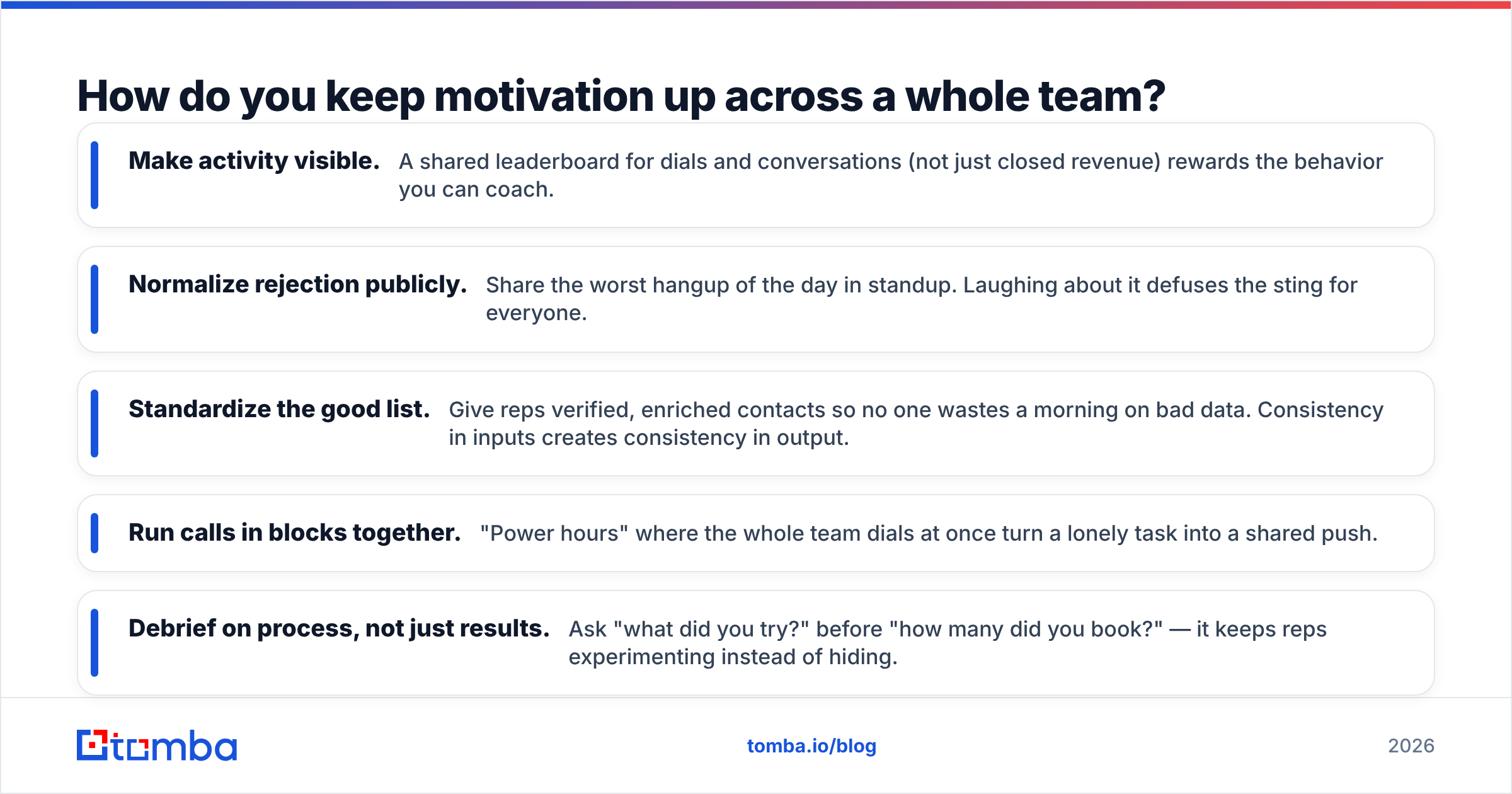Diagram: How do you keep motivation up across a whole team