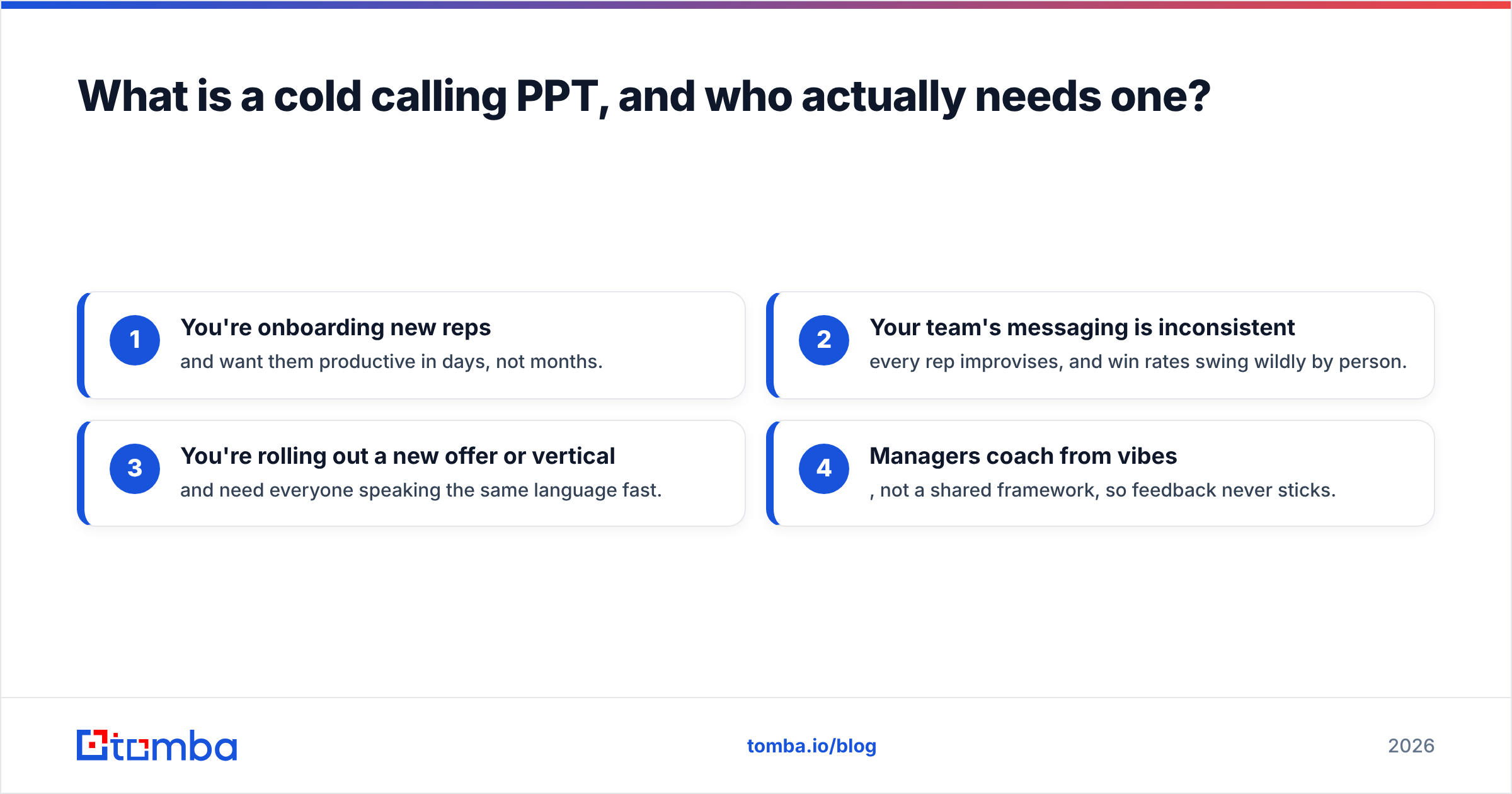 Diagram: What is a cold calling PPT, and who actually needs one