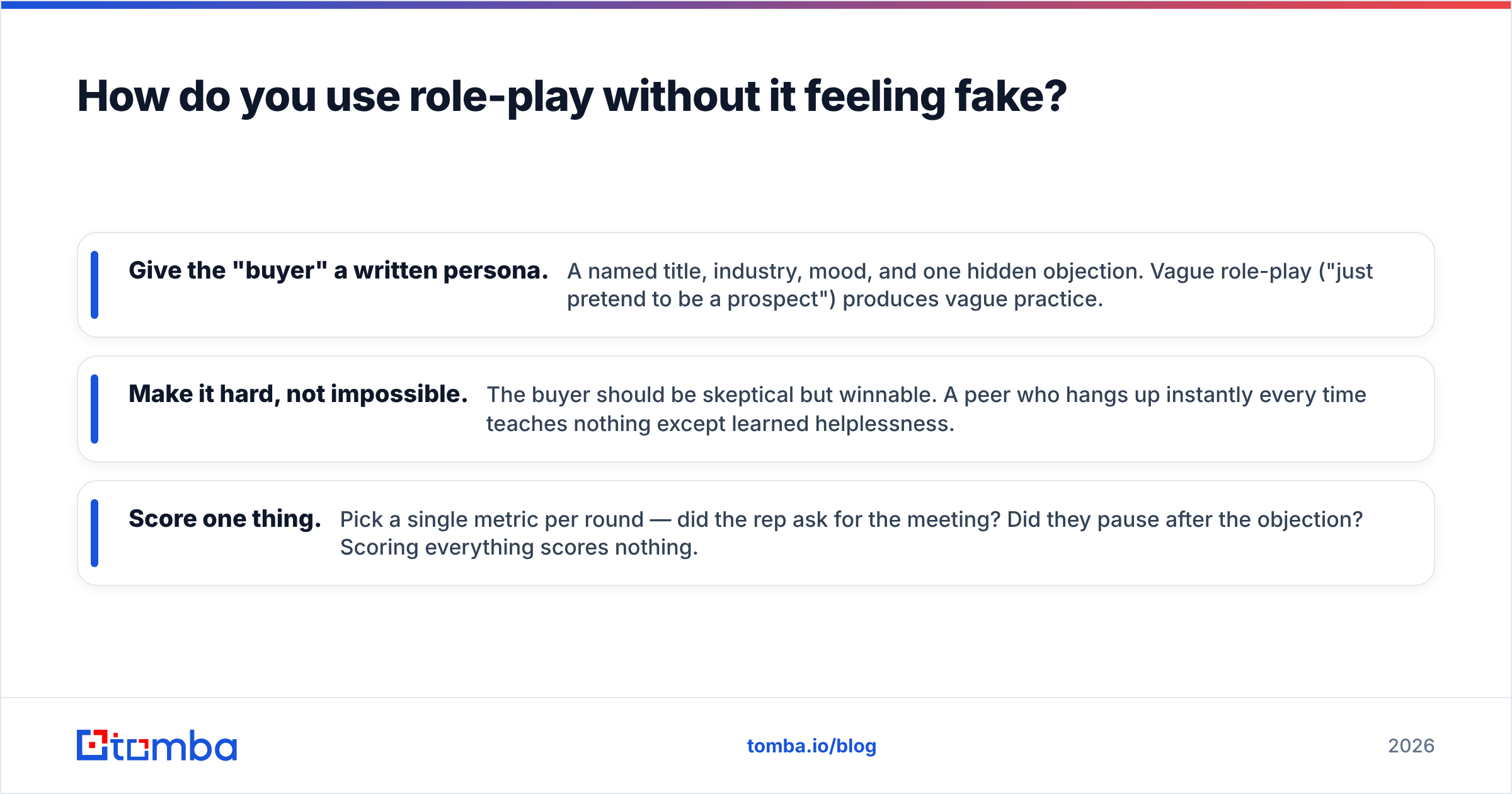 Diagram: How do you use role-play without it feeling fake