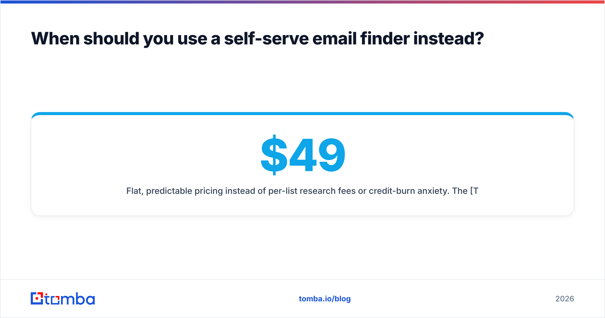 Diagram: When should you use a self-serve email finder instead
