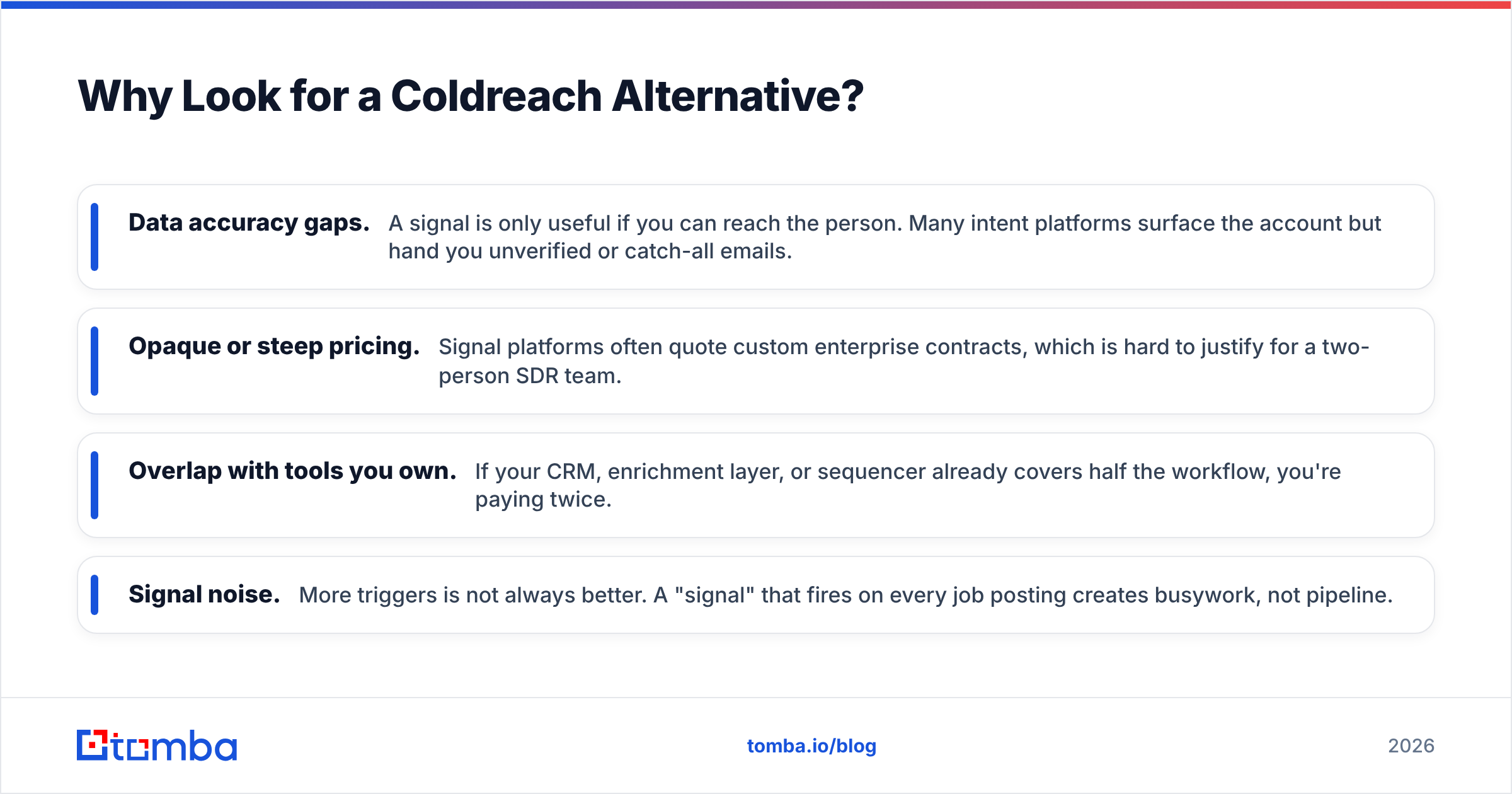 Diagram: Why Look for a Coldreach Alternative