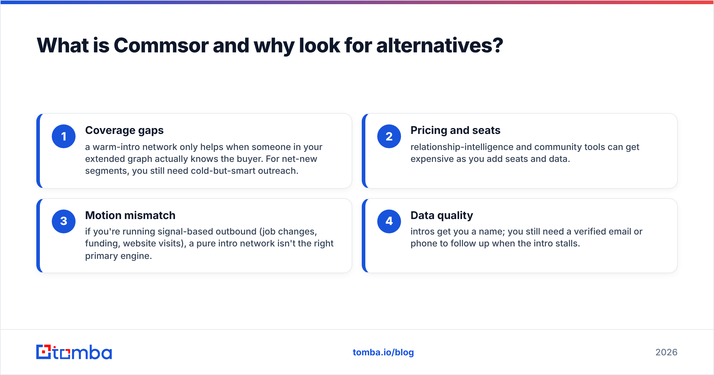 Diagram: What is Commsor and why look for alternatives