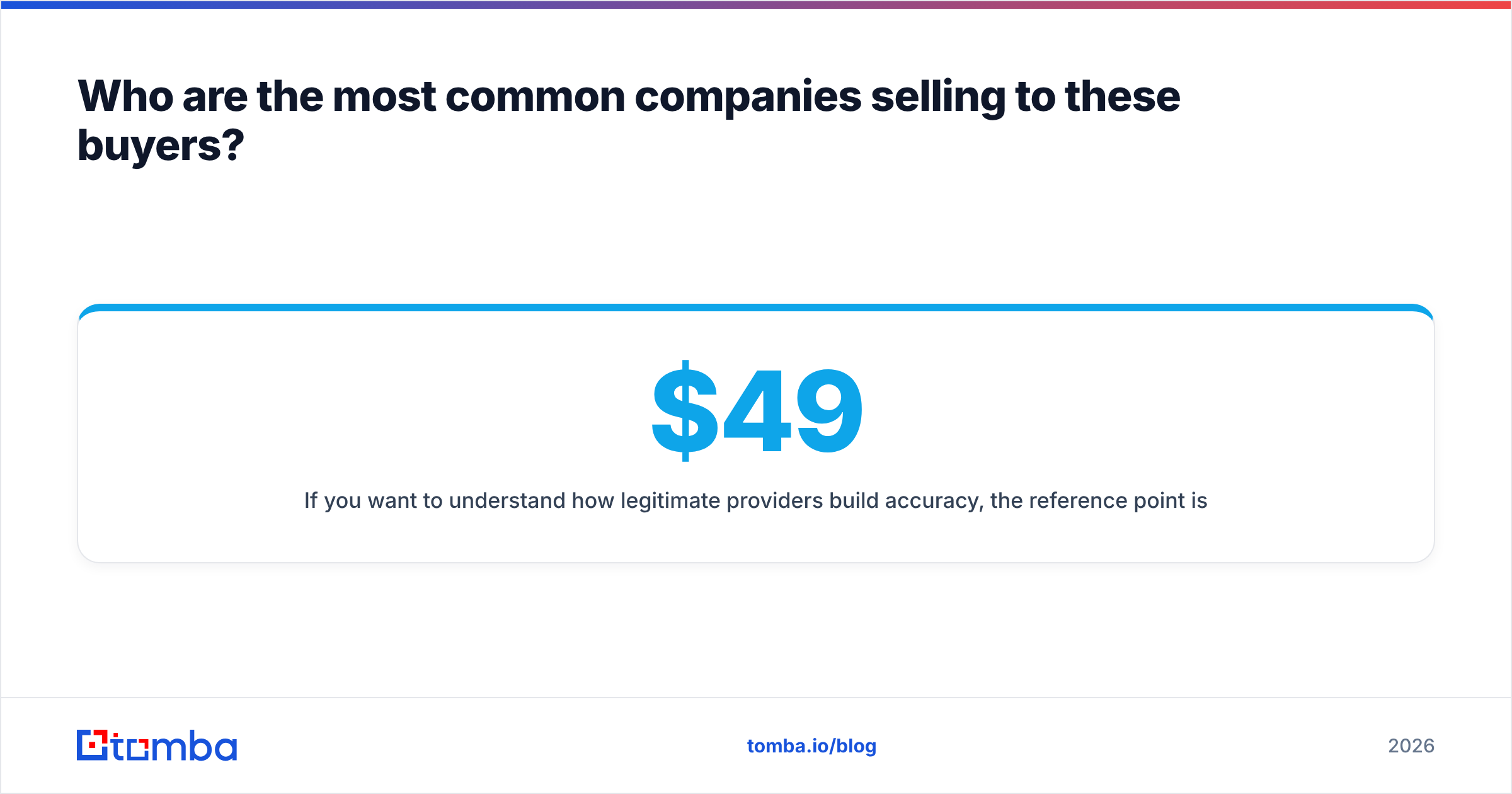 Diagram: Who are the most common companies selling to these buyers