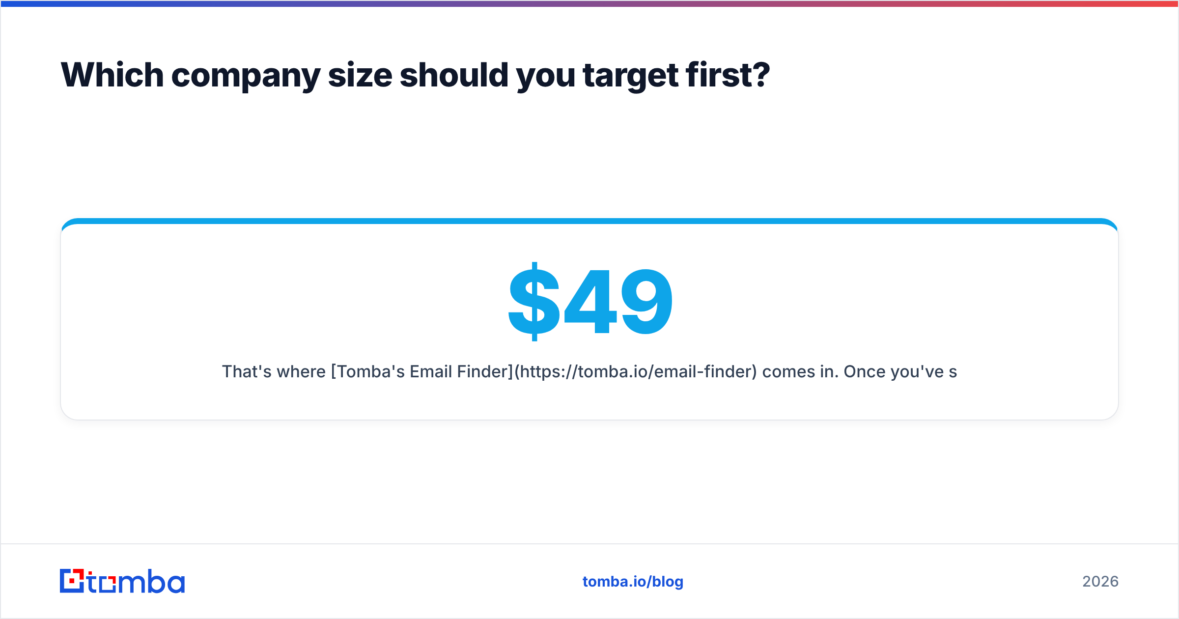 Diagram: Which company size should you target first