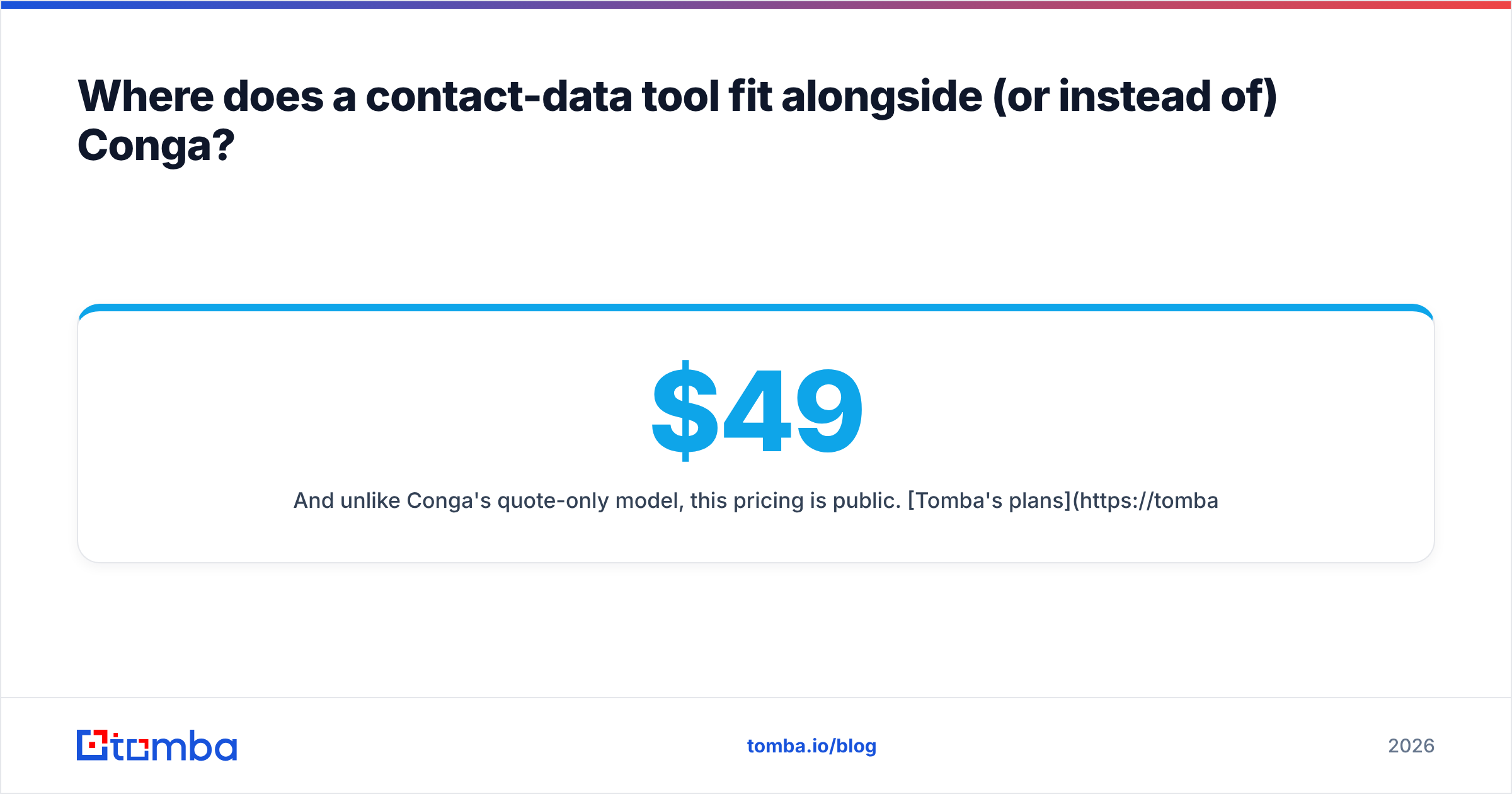 Diagram: Where does a contact-data tool fit alongside (or instead of) Conga