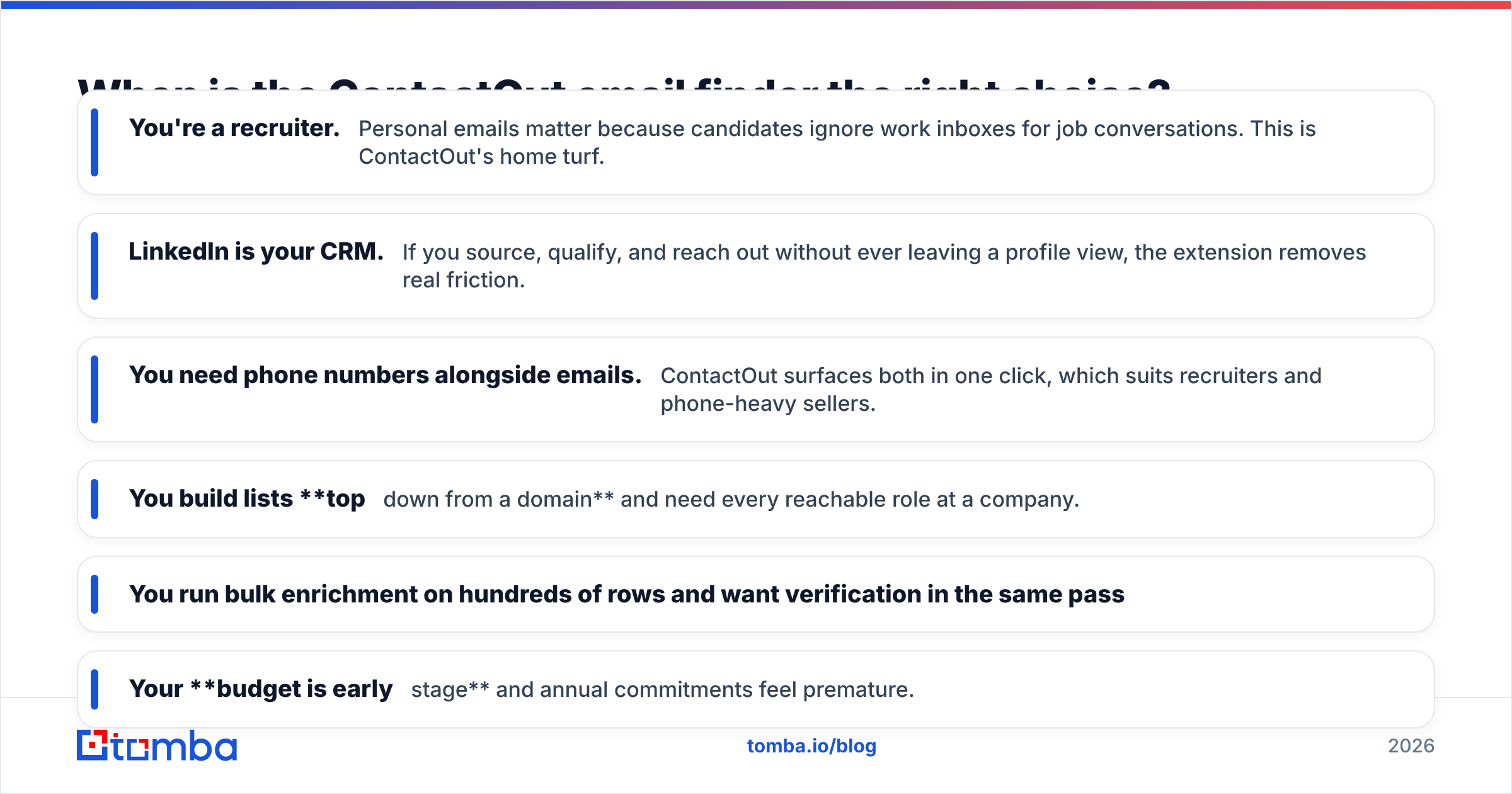 Diagram: When is the ContactOut email finder the right choice