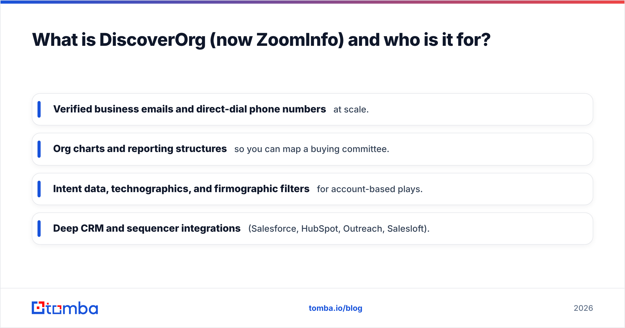 Diagram: What is DiscoverOrg (now ZoomInfo) and who is it for