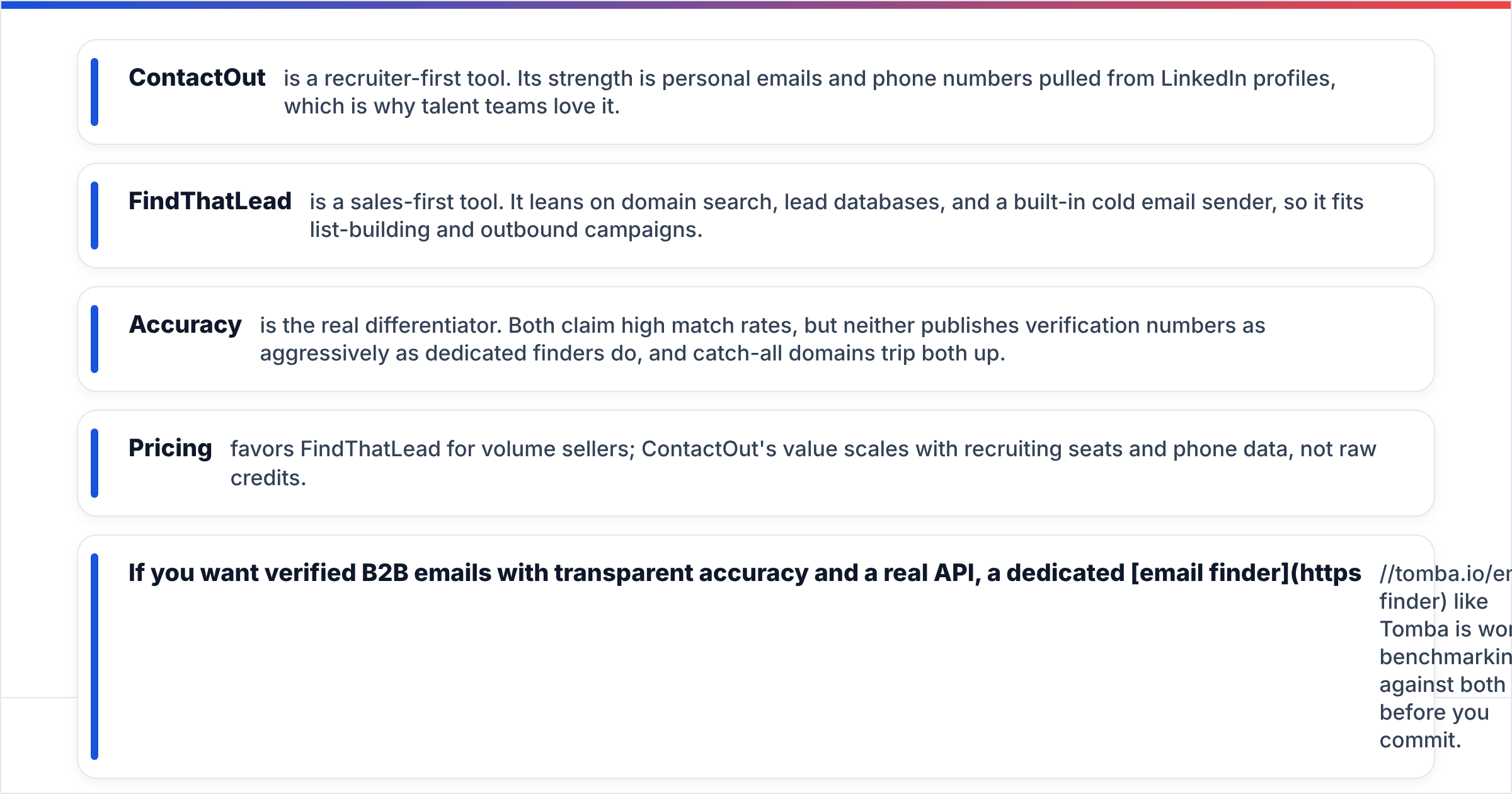 Diagram: TL;DR: ContactOut vs FindThatLead