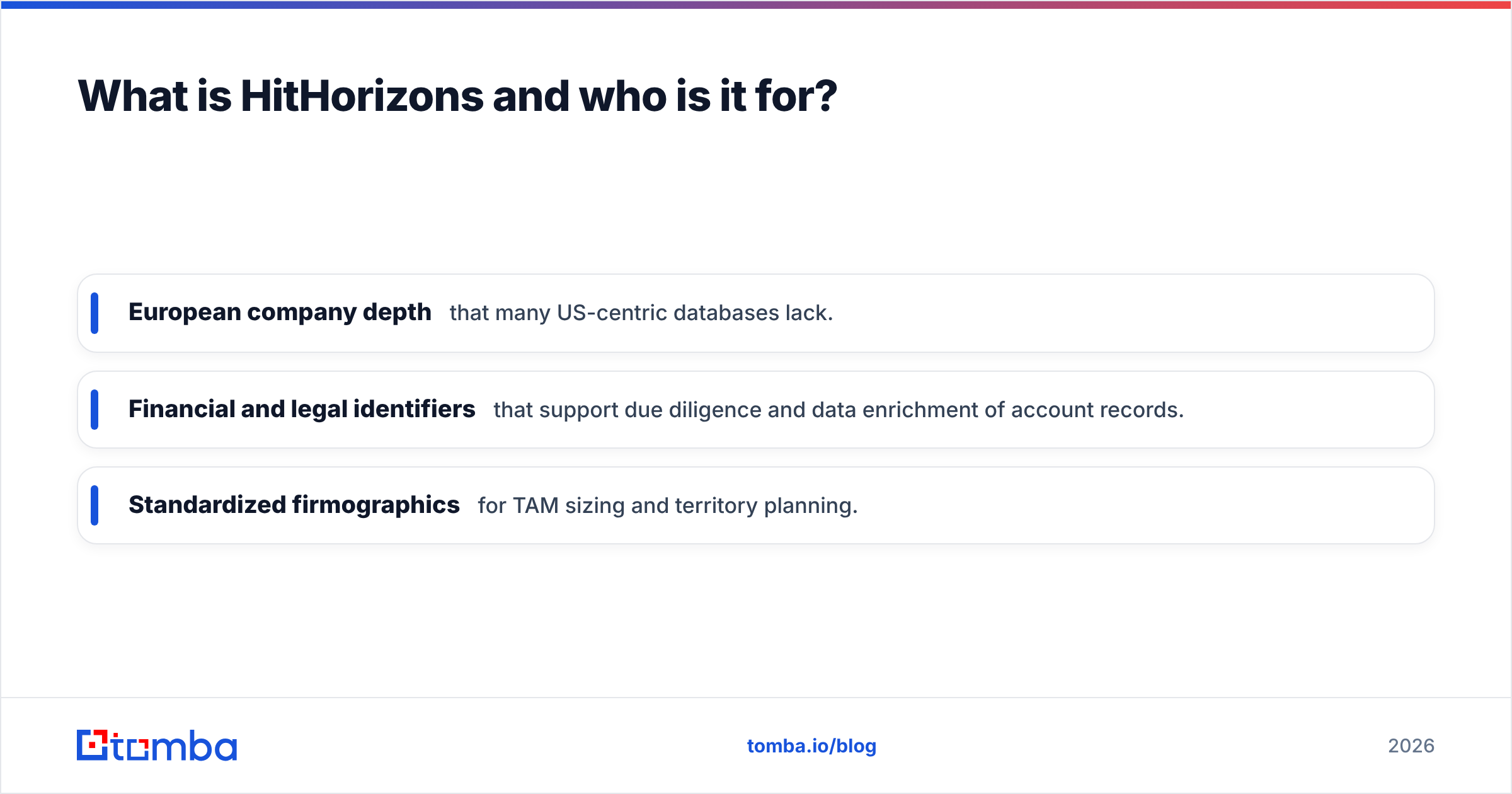 Diagram: What is HitHorizons and who is it for