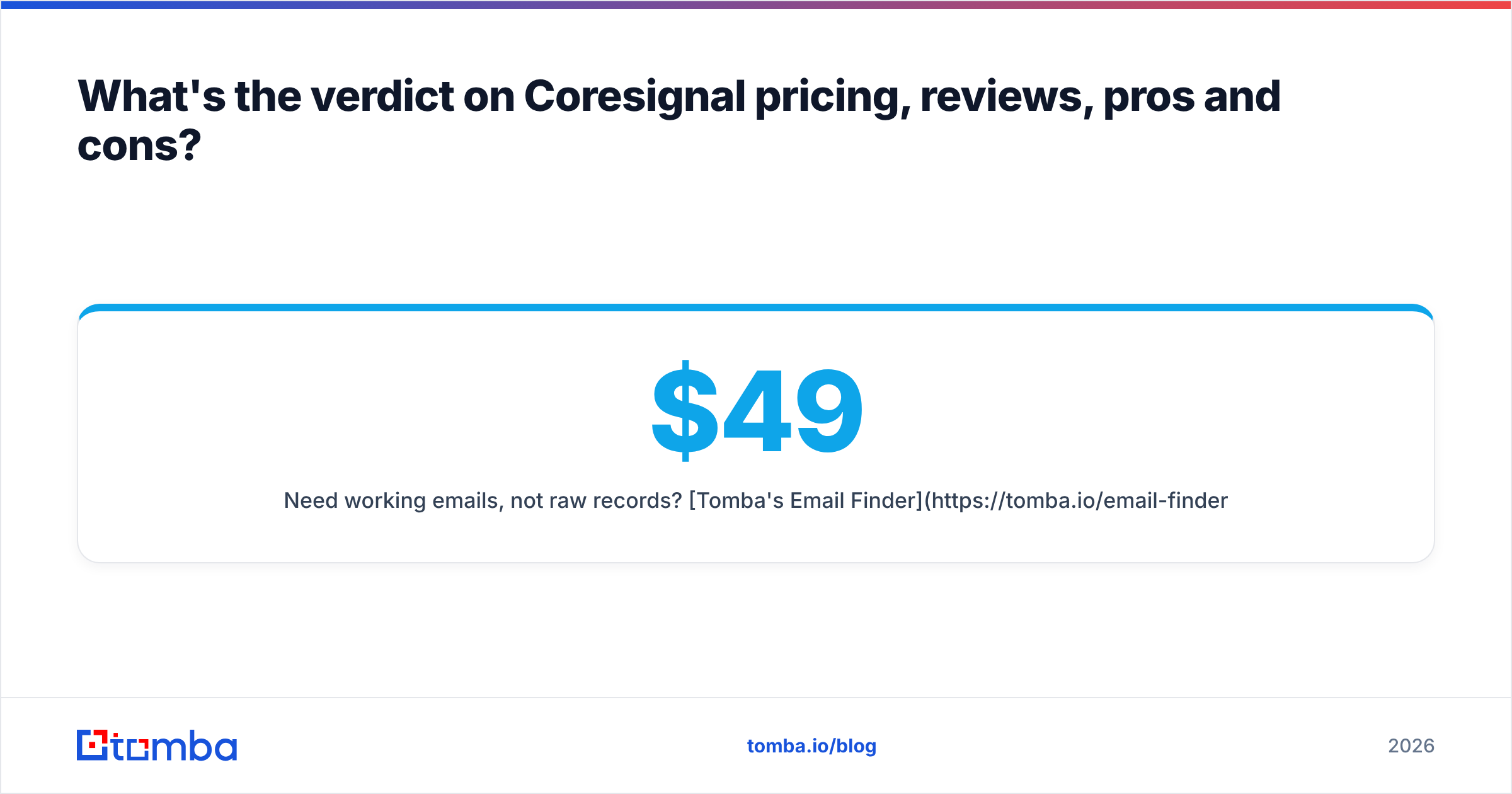 Diagram: the verdict on Coresignal pricing reviews pros and cons