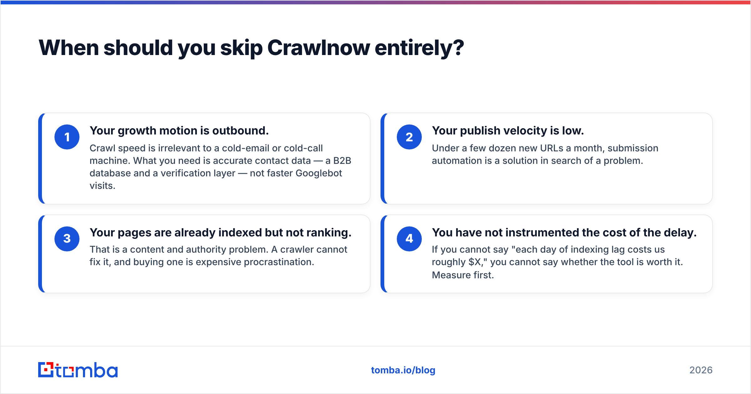Diagram: When should you skip Crawlnow entirely