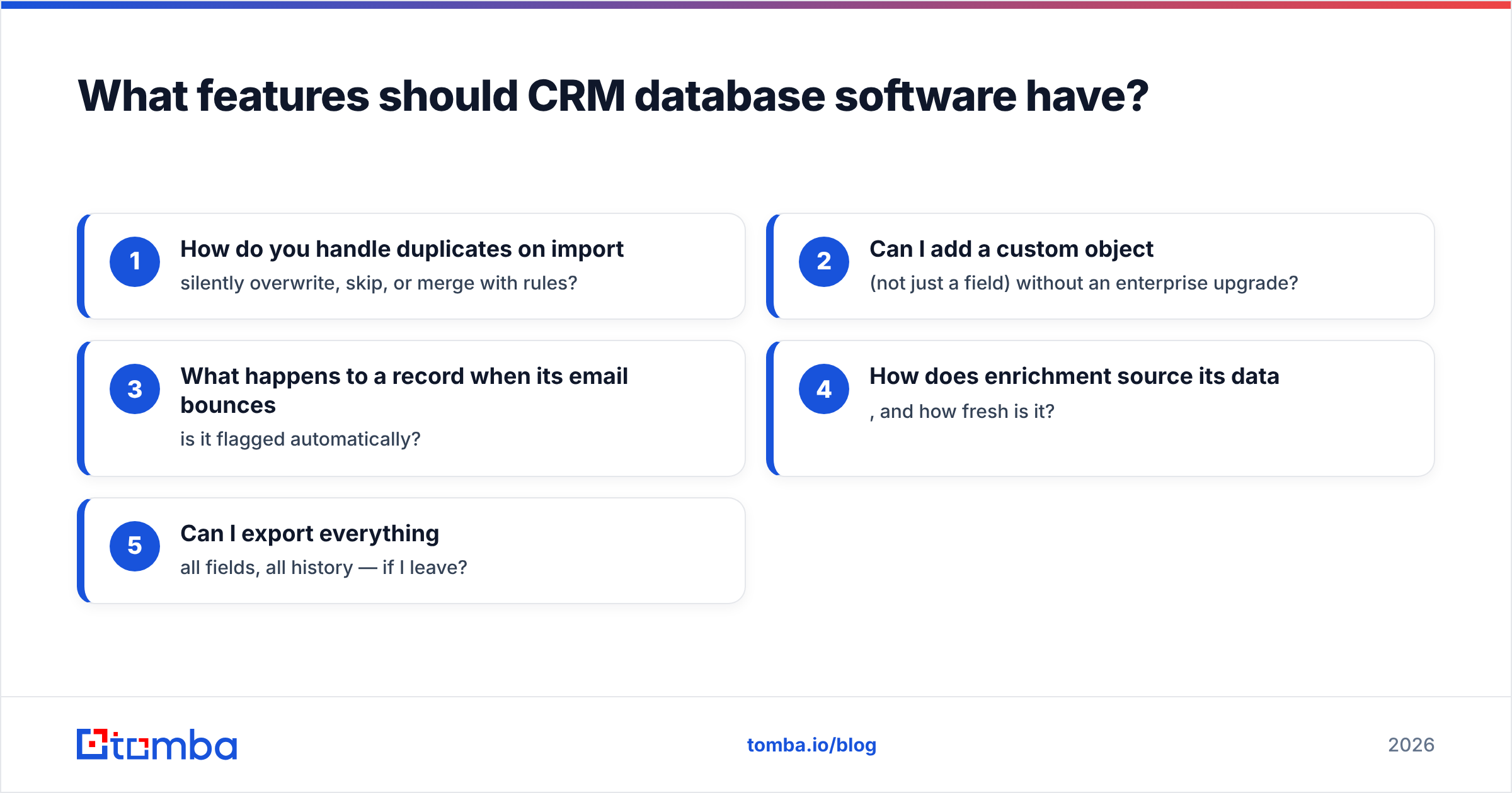 Diagram: What features should CRM database software have