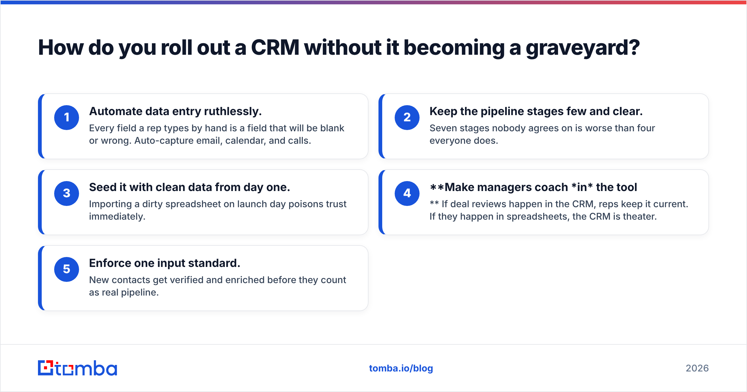 Diagram: How do you roll out a CRM without it becoming a graveyard