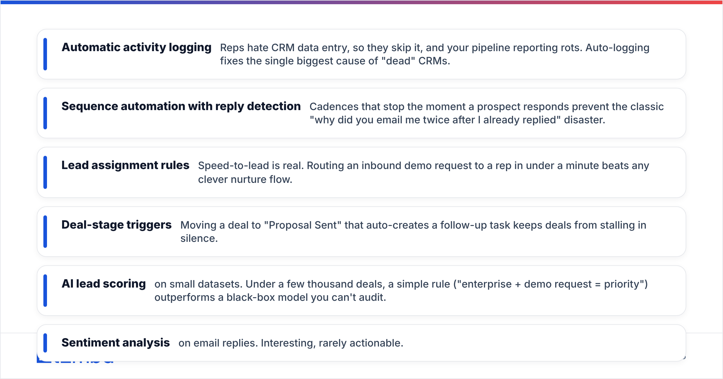 Diagram: Which Sales Automation Features Actually Matter