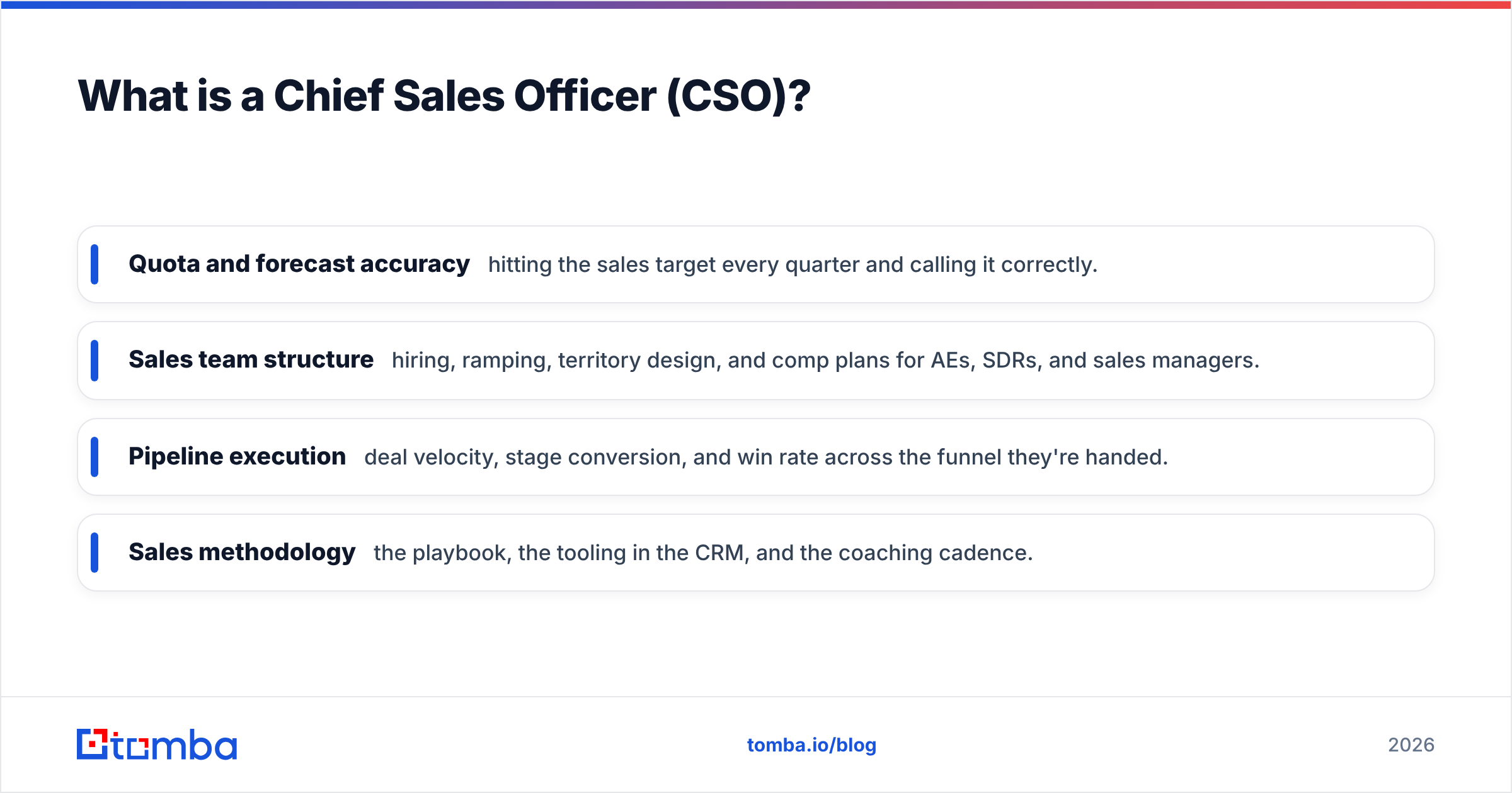 Diagram: What is a Chief Sales Officer (CSO)