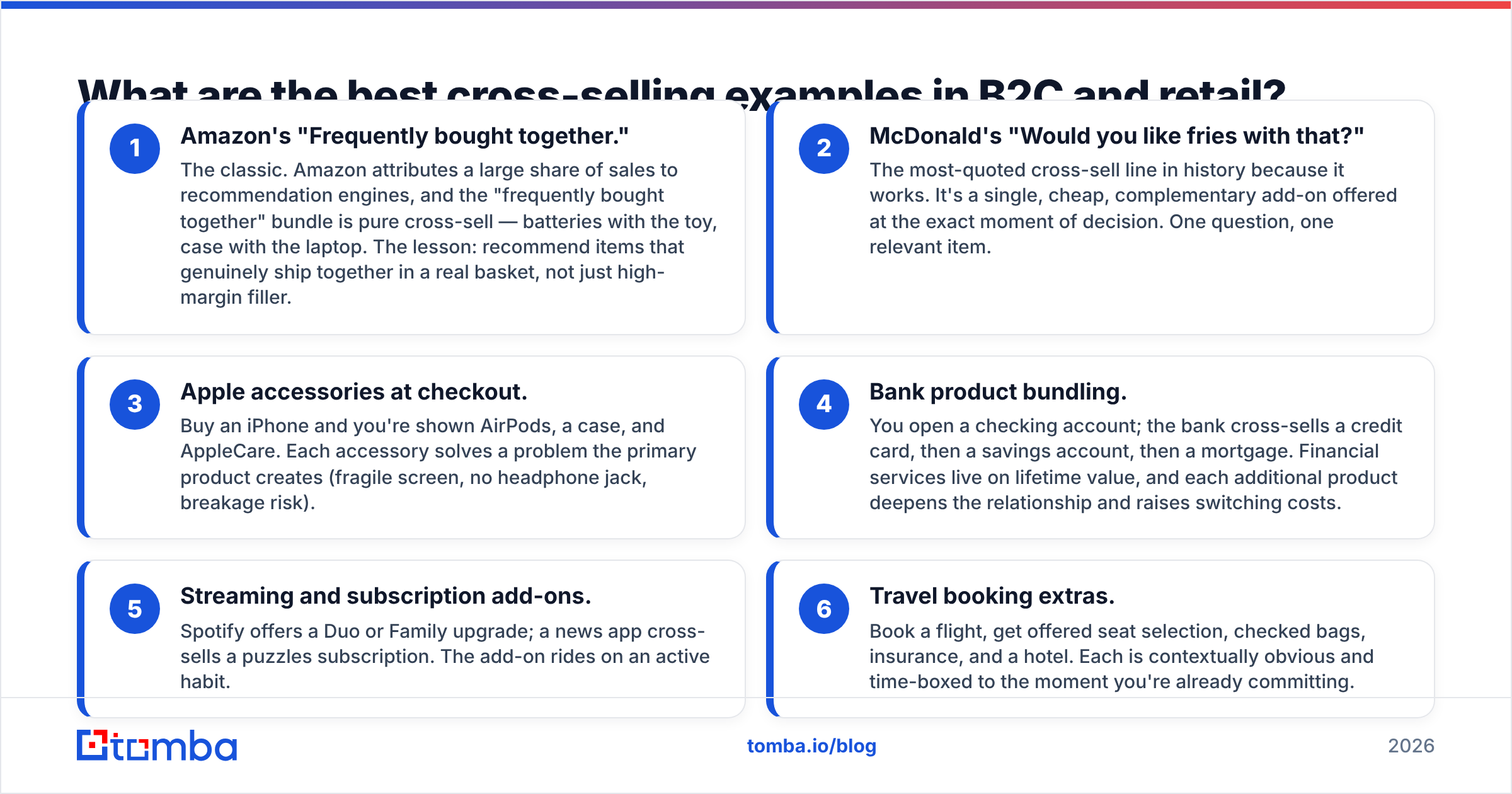 Diagram: What are the best cross-selling examples in B2C and retail