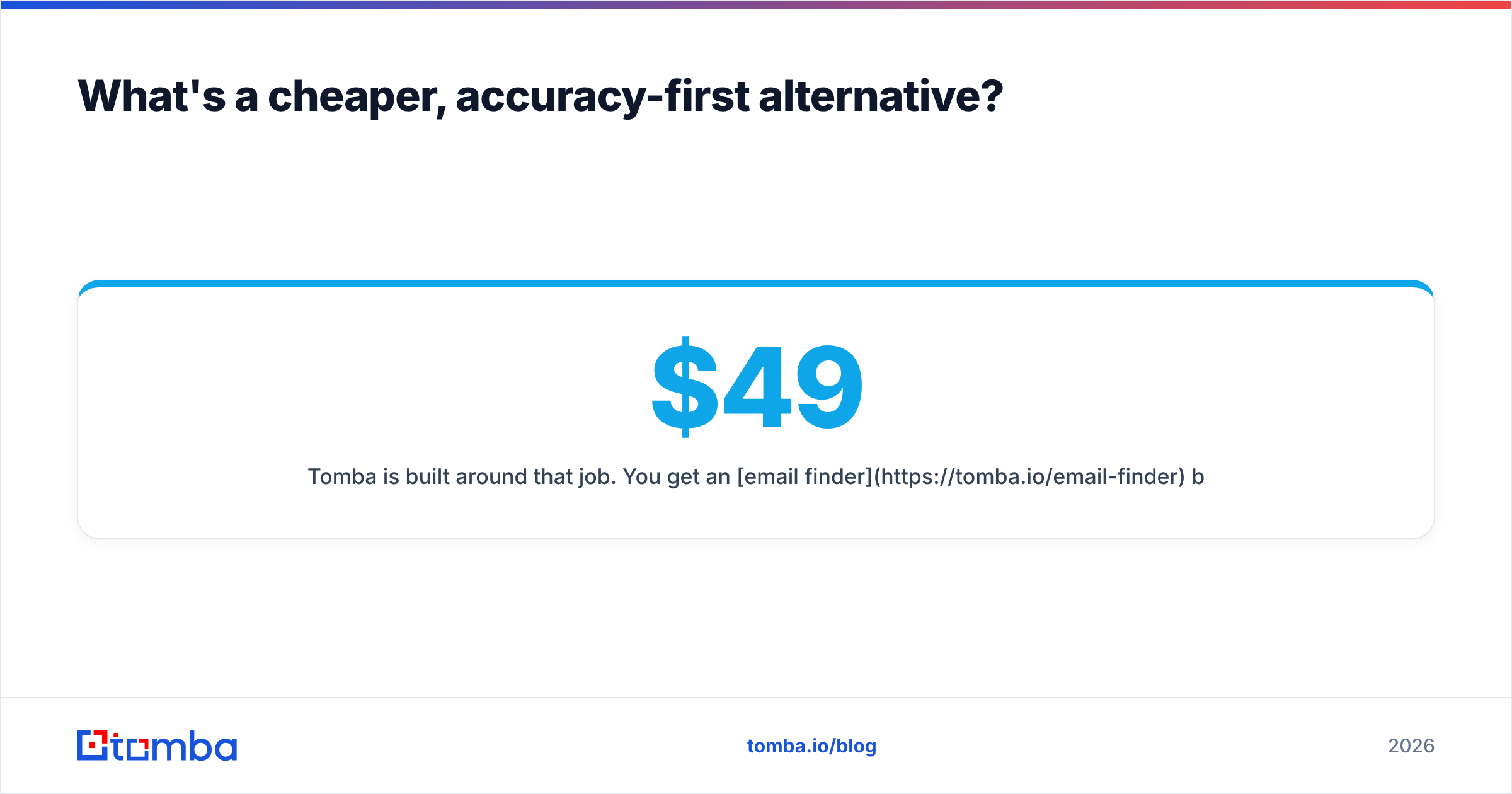 Diagram: What's a cheaper, accuracy-first alternative