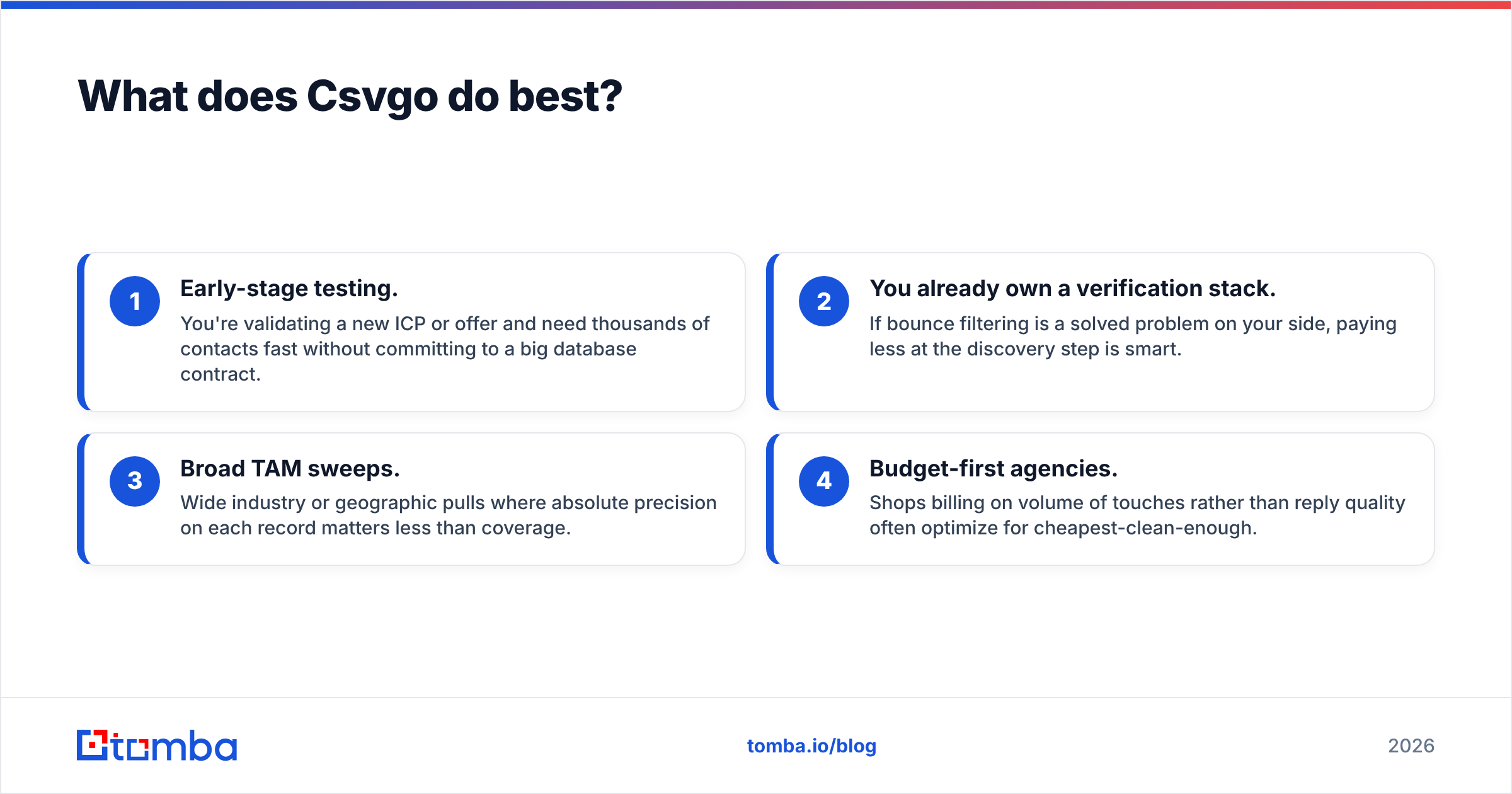 Diagram: What does Csvgo do best
