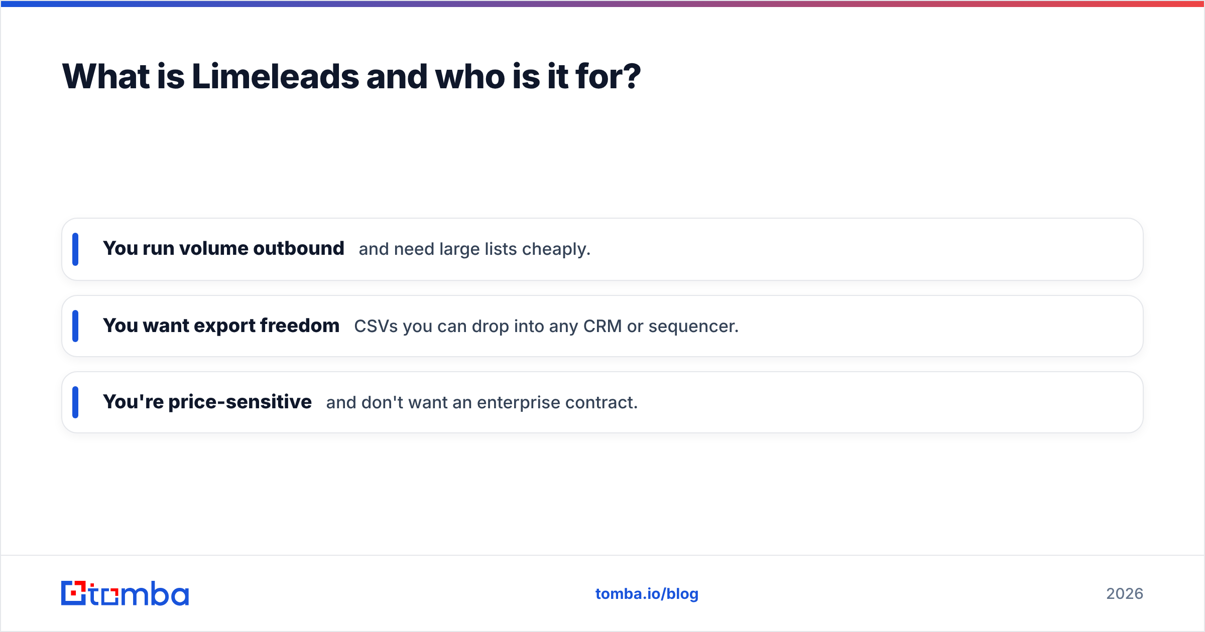 Diagram: What is Limeleads and who is it for