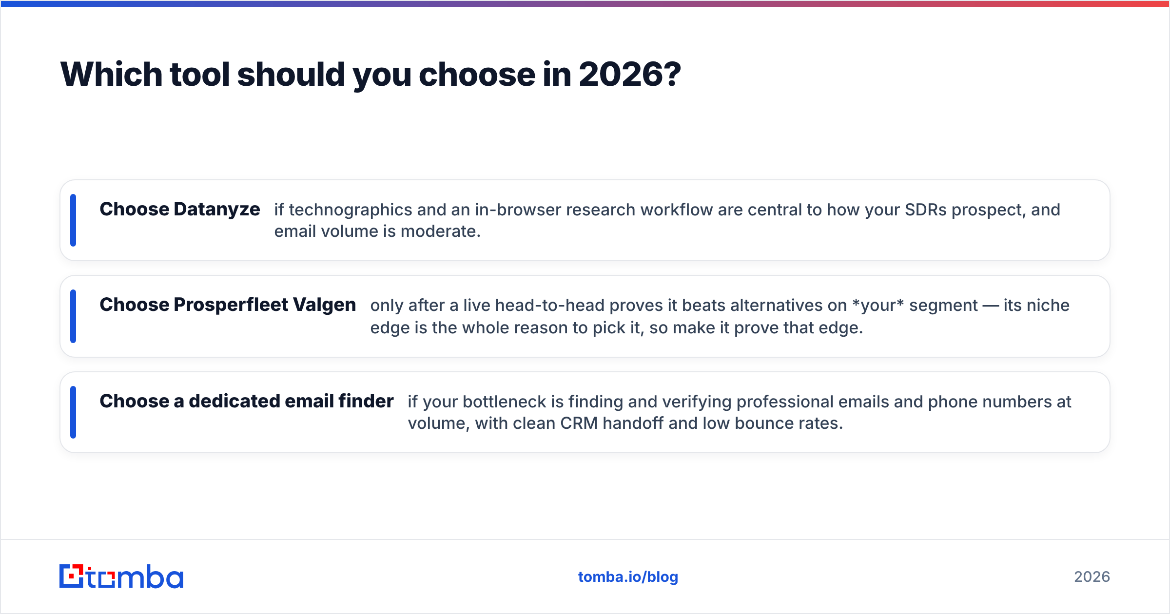 Diagram: Which tool should you choose in 2026