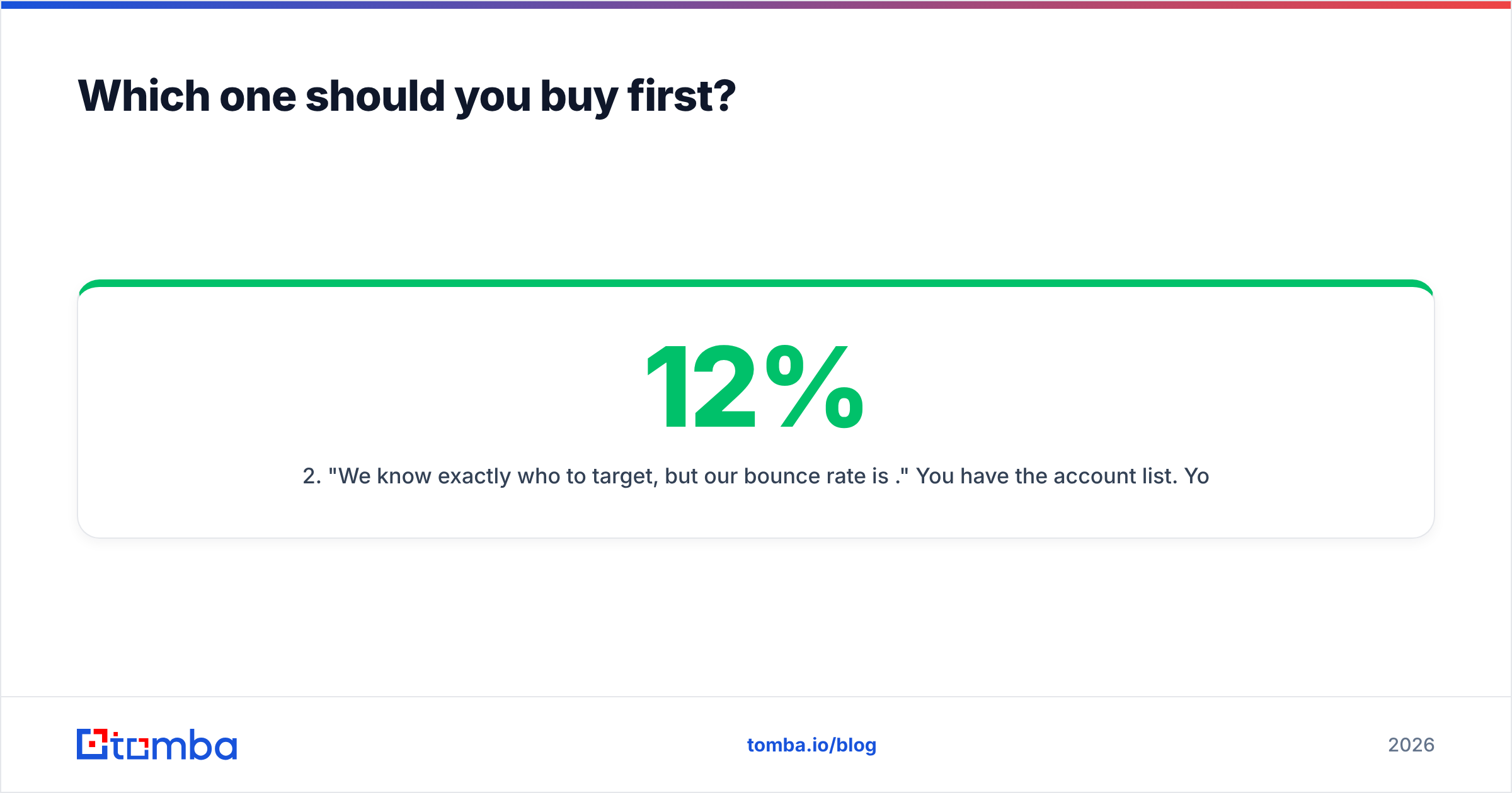 Diagram: Which one should you buy first