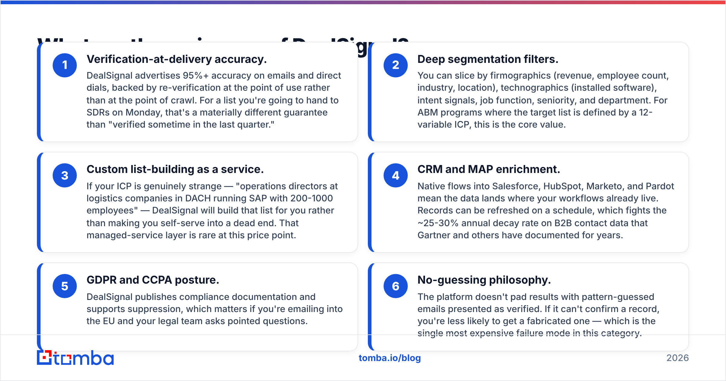 Diagram: What are the main pros of DealSignal