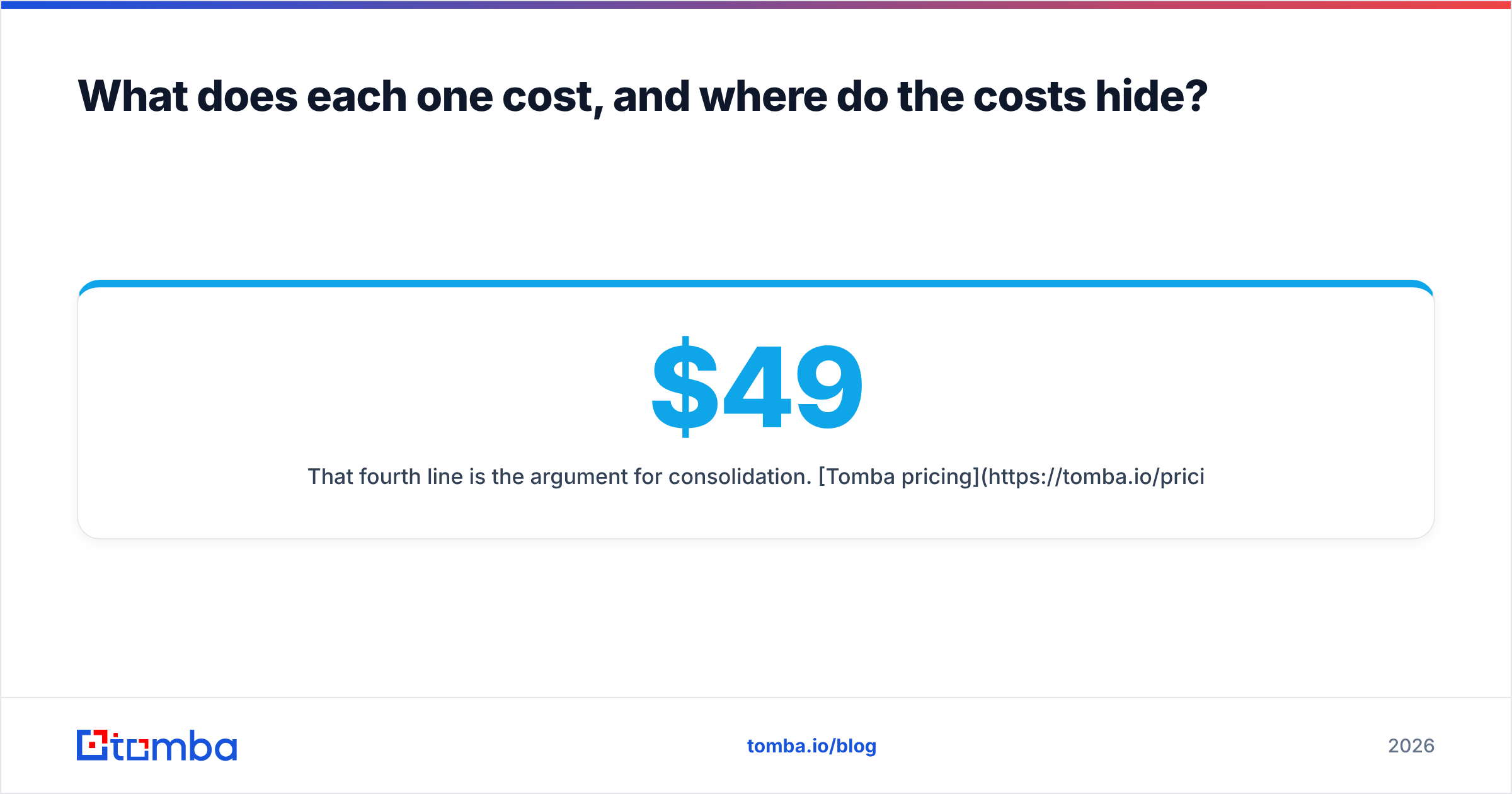 Diagram: What does each one cost, and where do the costs hide