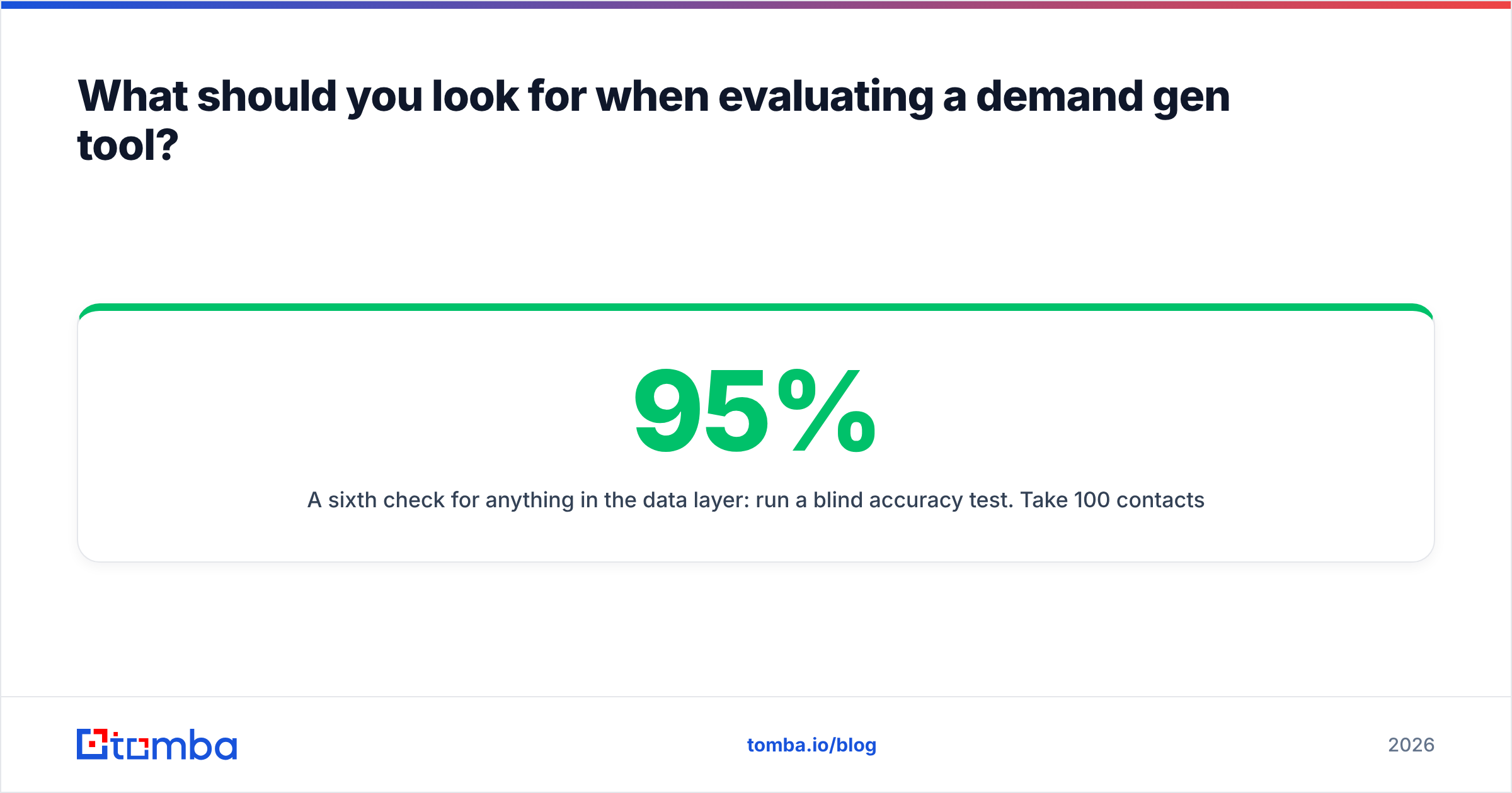 Diagram: What should you look for when evaluating a demand gen tool