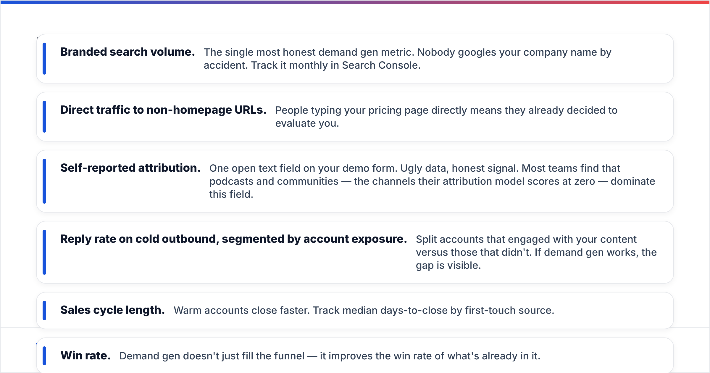 Diagram: How do you measure demand generation when there's no form fill