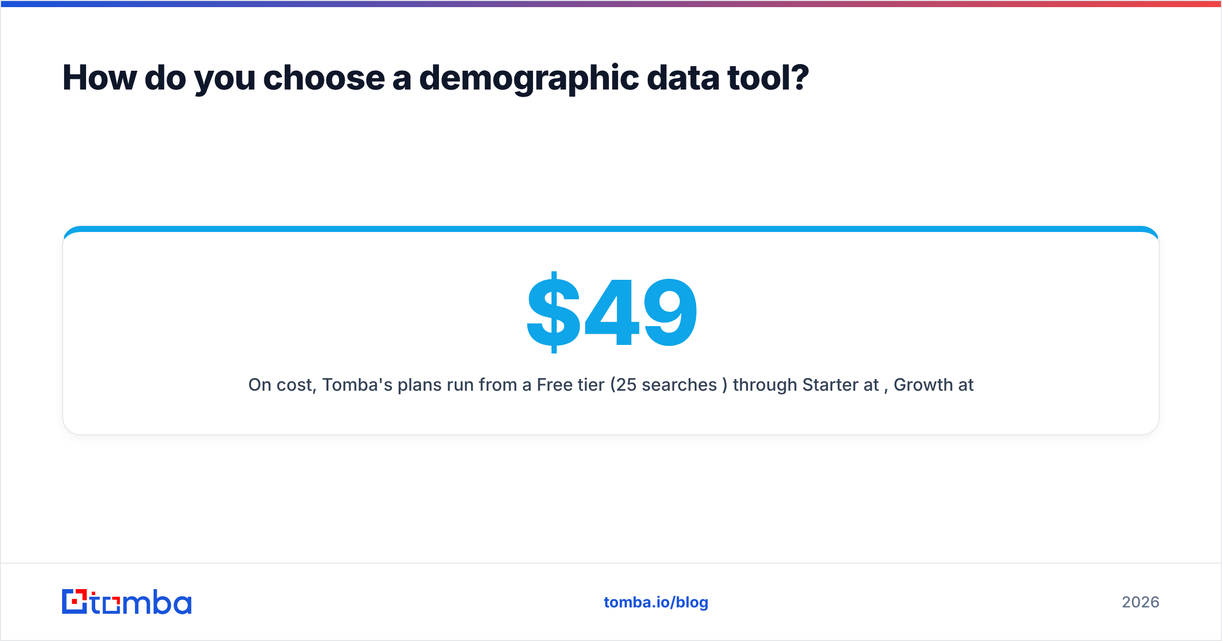 Diagram: How do you choose a demographic data tool
